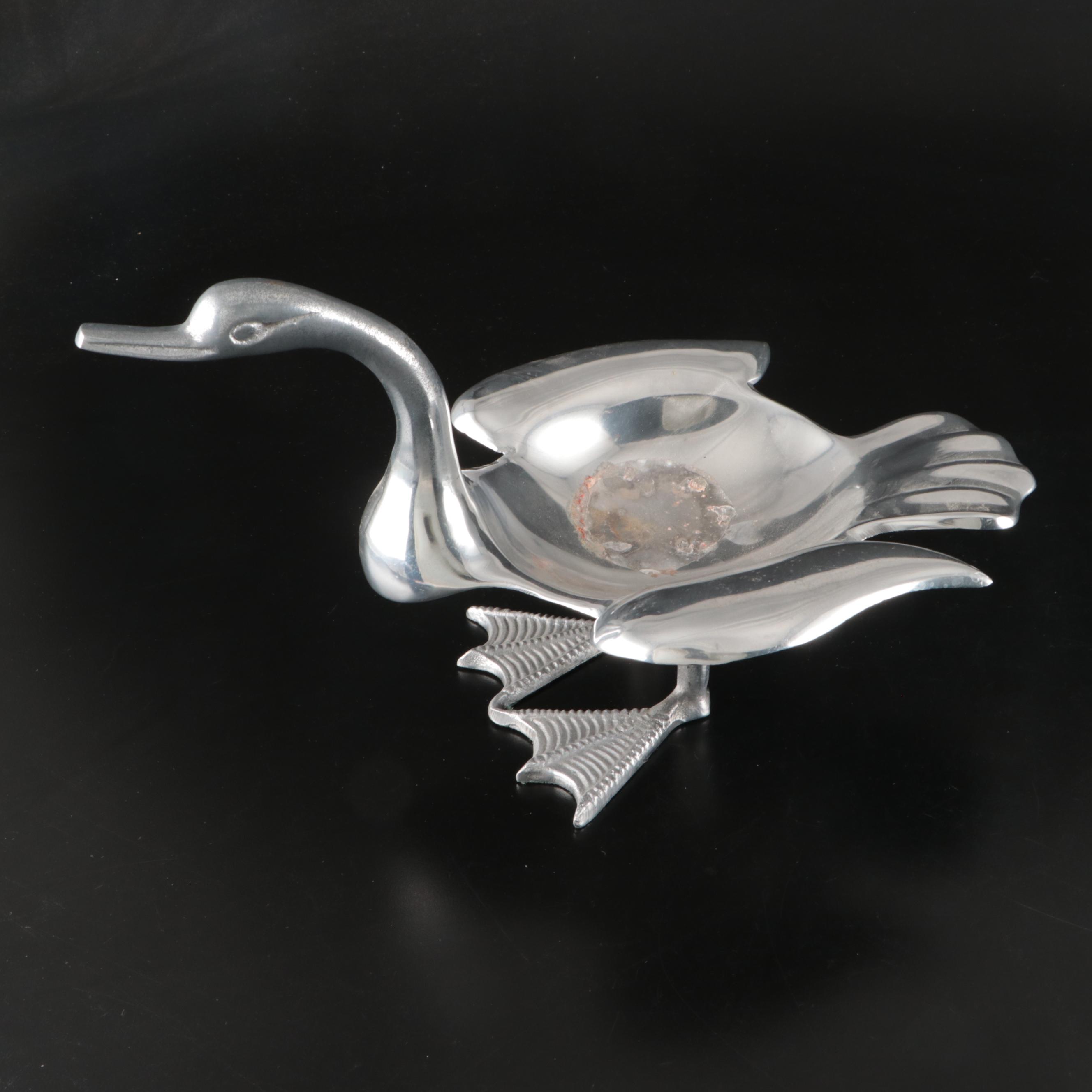 Artale Italian Handled Pewter Serving Dish and More Metal Serveware