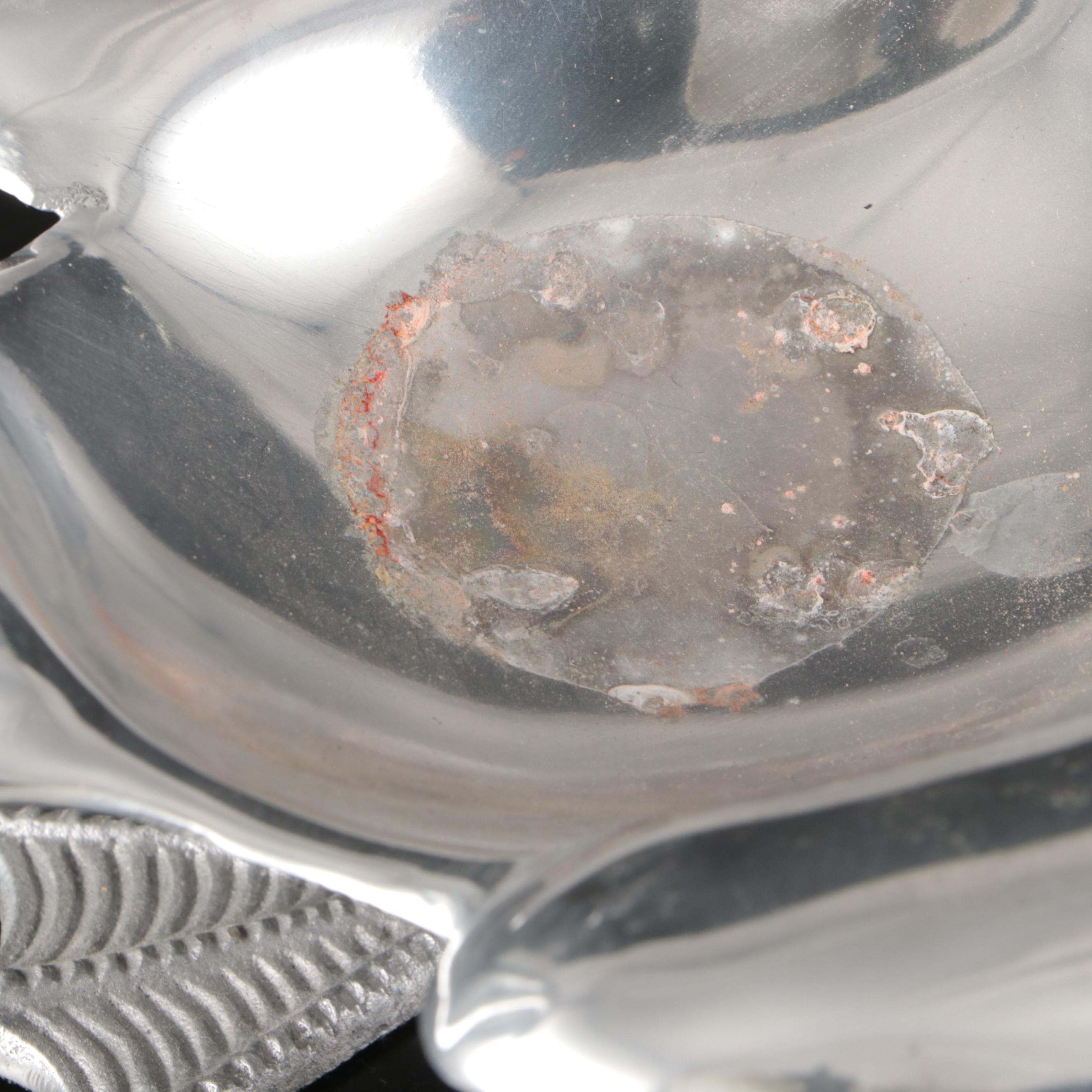 Artale Italian Handled Pewter Serving Dish and More Metal Serveware