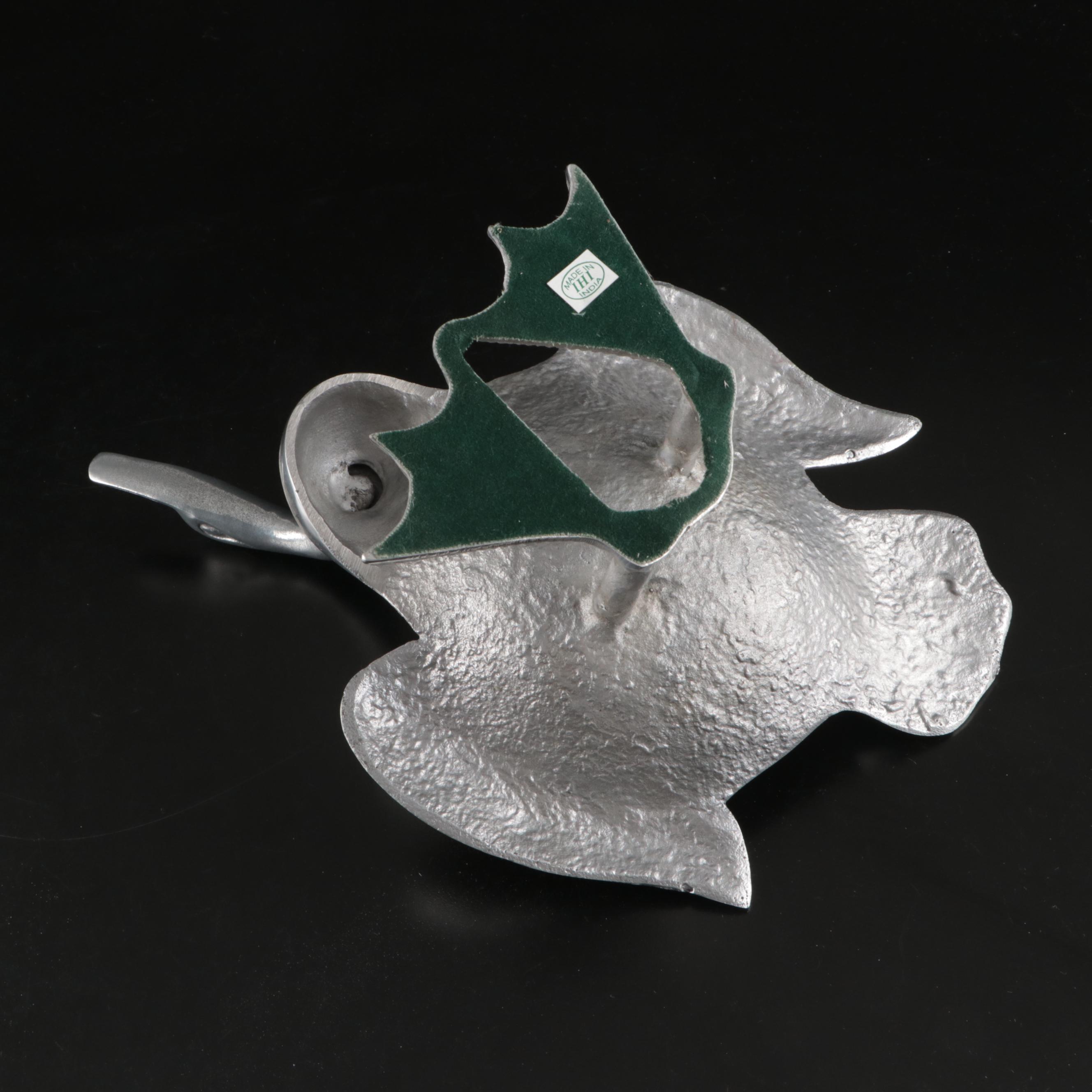 Artale Italian Handled Pewter Serving Dish and More Metal Serveware