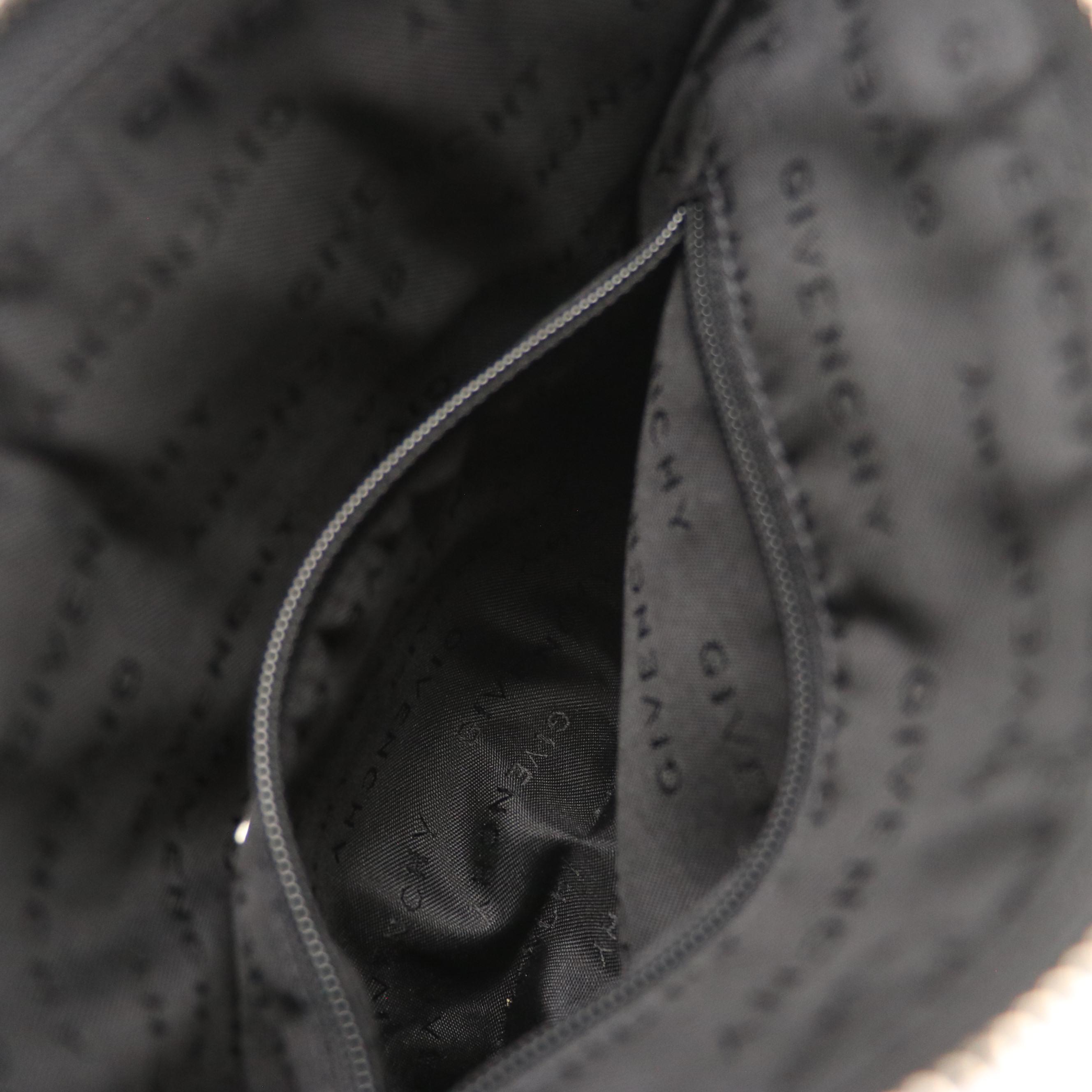 Givenchy Crossbody Bag in Black G Logo Jacquard Canvas and Leather Trim