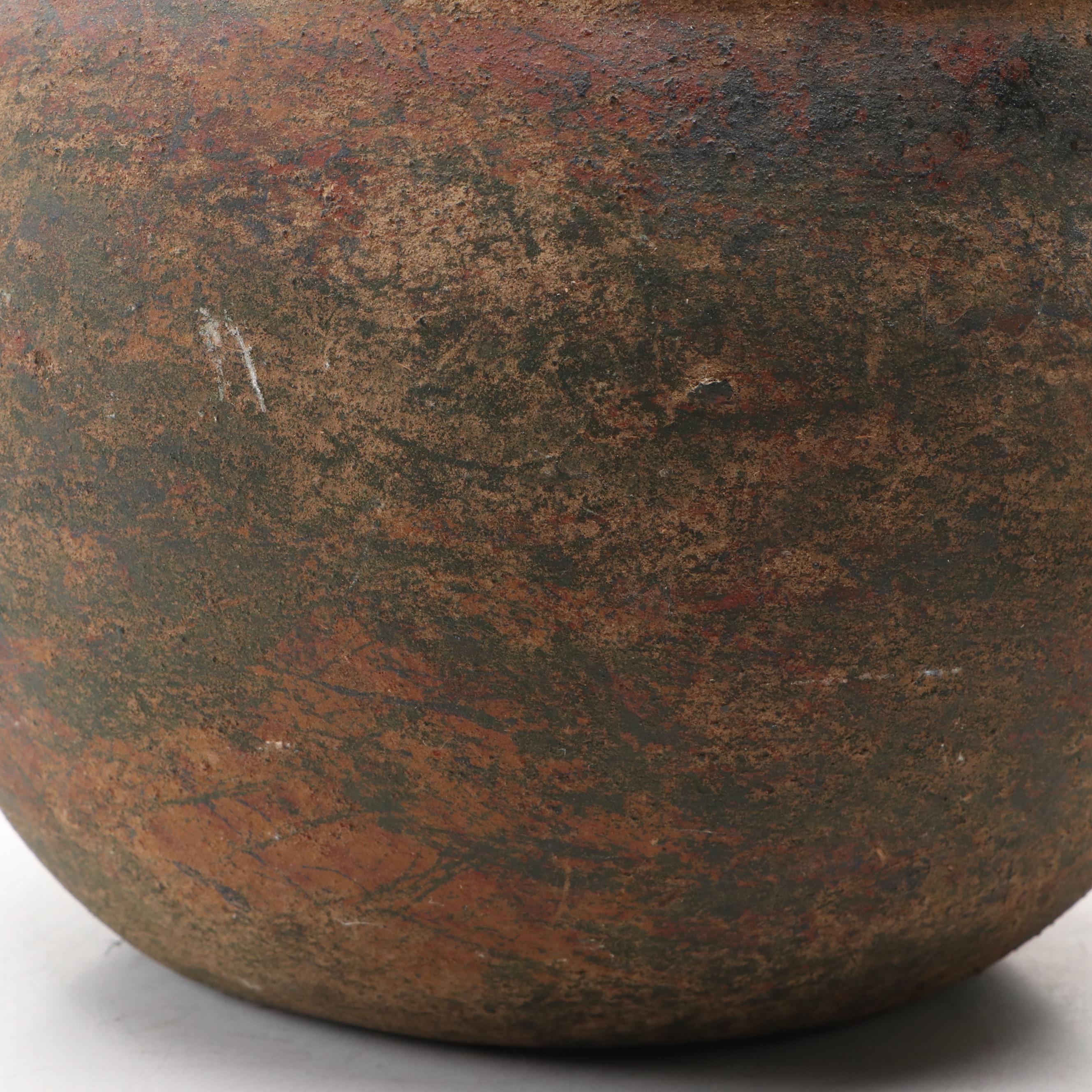 Greco Roman Style Earthenware Wine Jug and Vessel