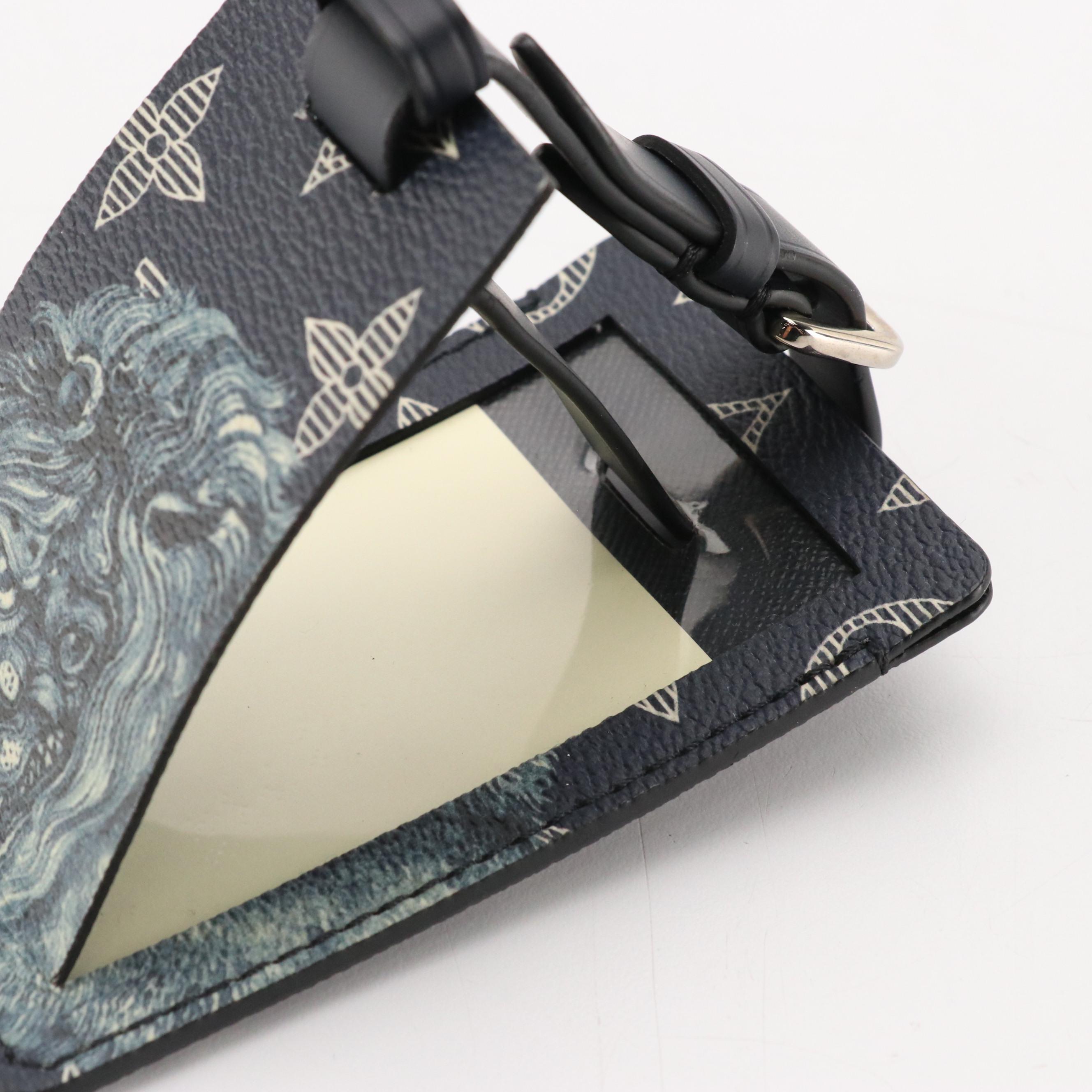 Louis Vuitton Savane Monogram Chapman Lion Luggage Tag