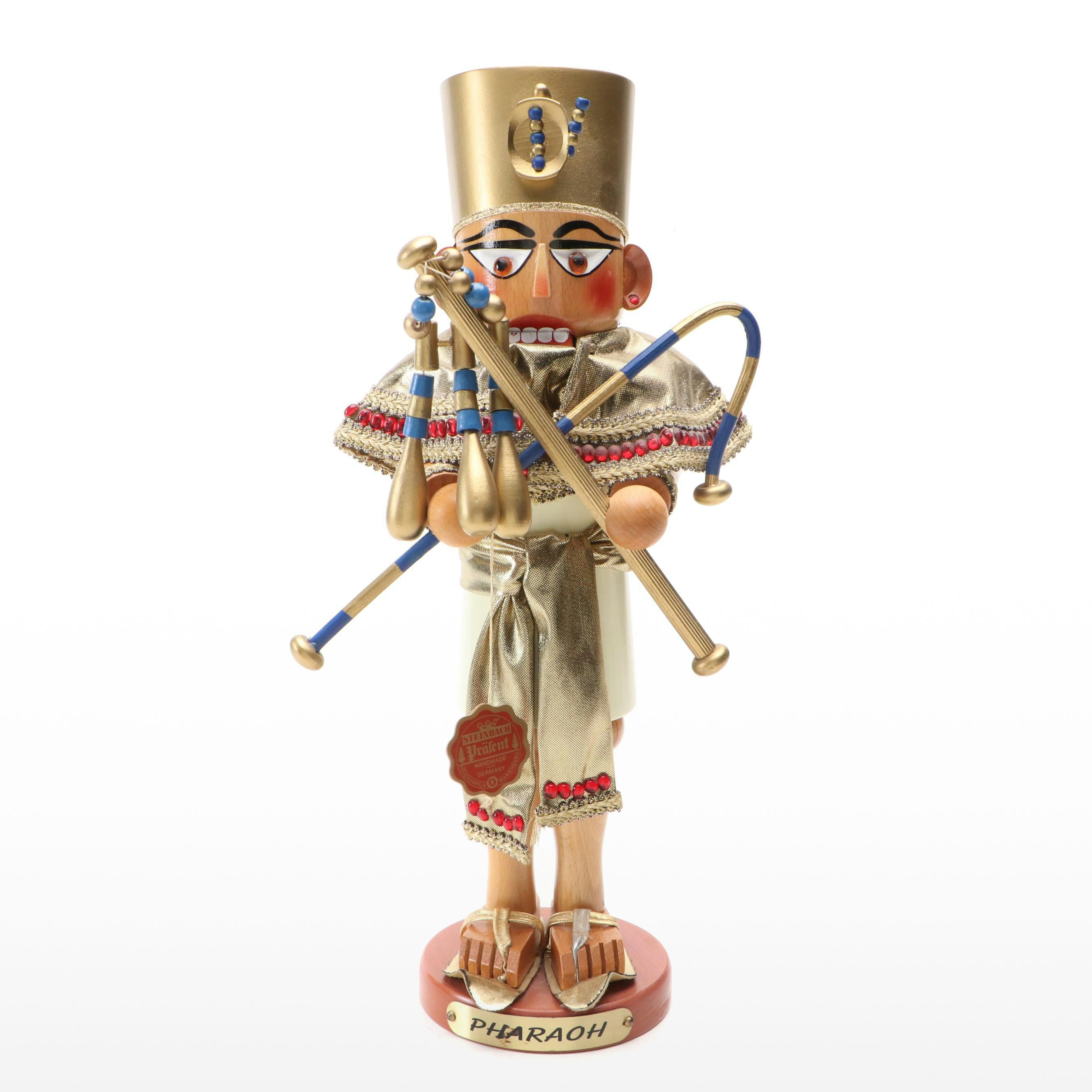 Steinbach German Handmade "Pharaoh" Wood Nutcracker
