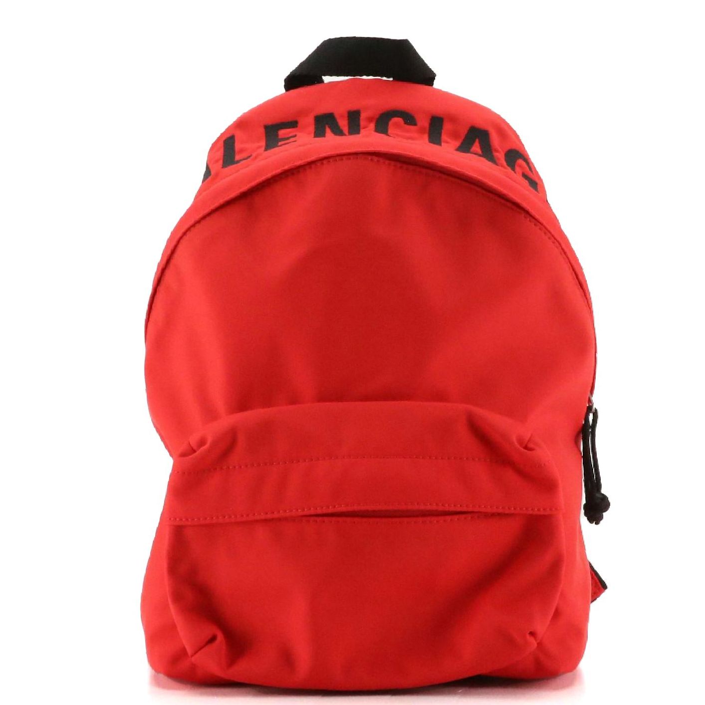 Balenciaga Wheel Backpack in Red Nylon and Black Textile