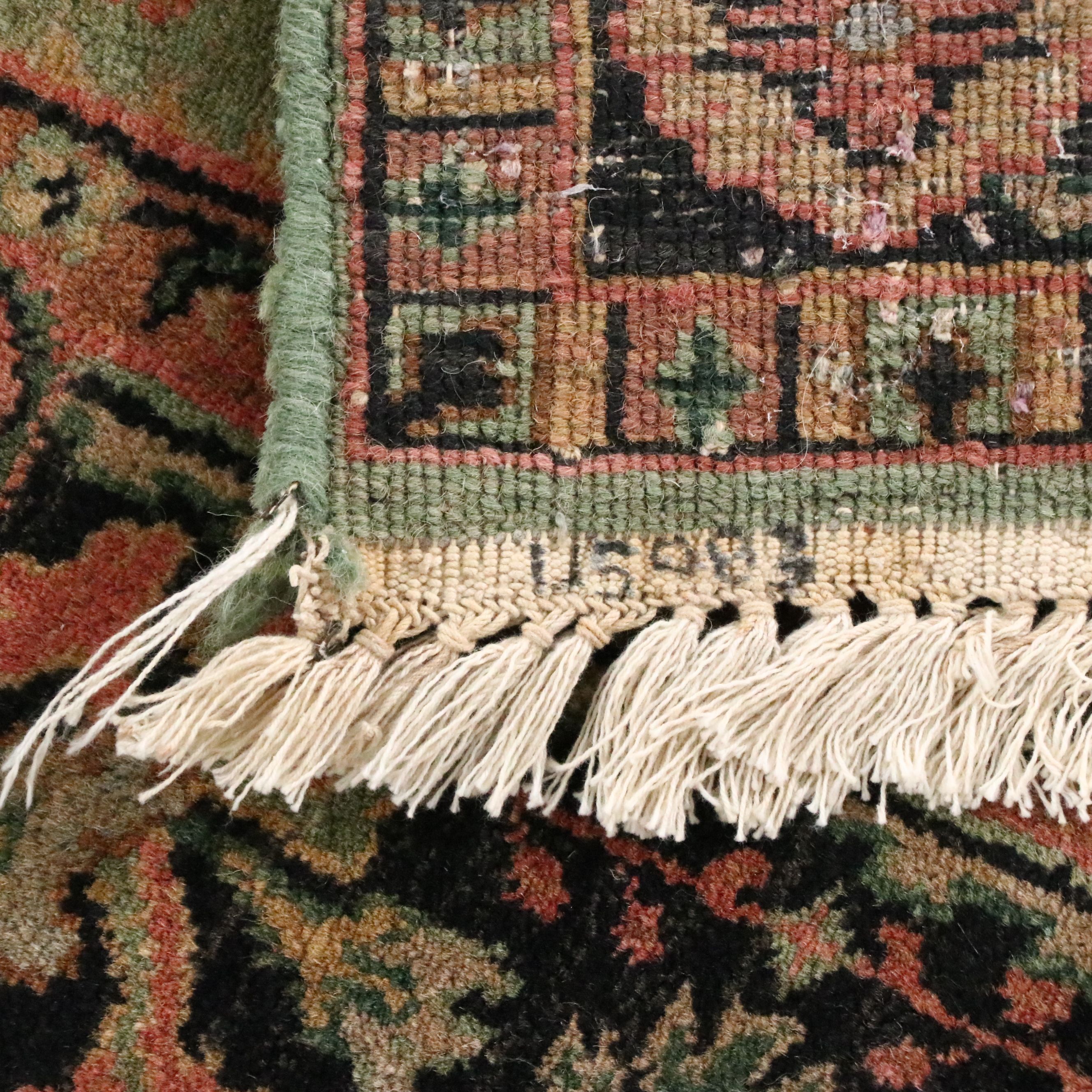 3'11 x 6'3 Hand-Knotted Indian Agra Area Rug