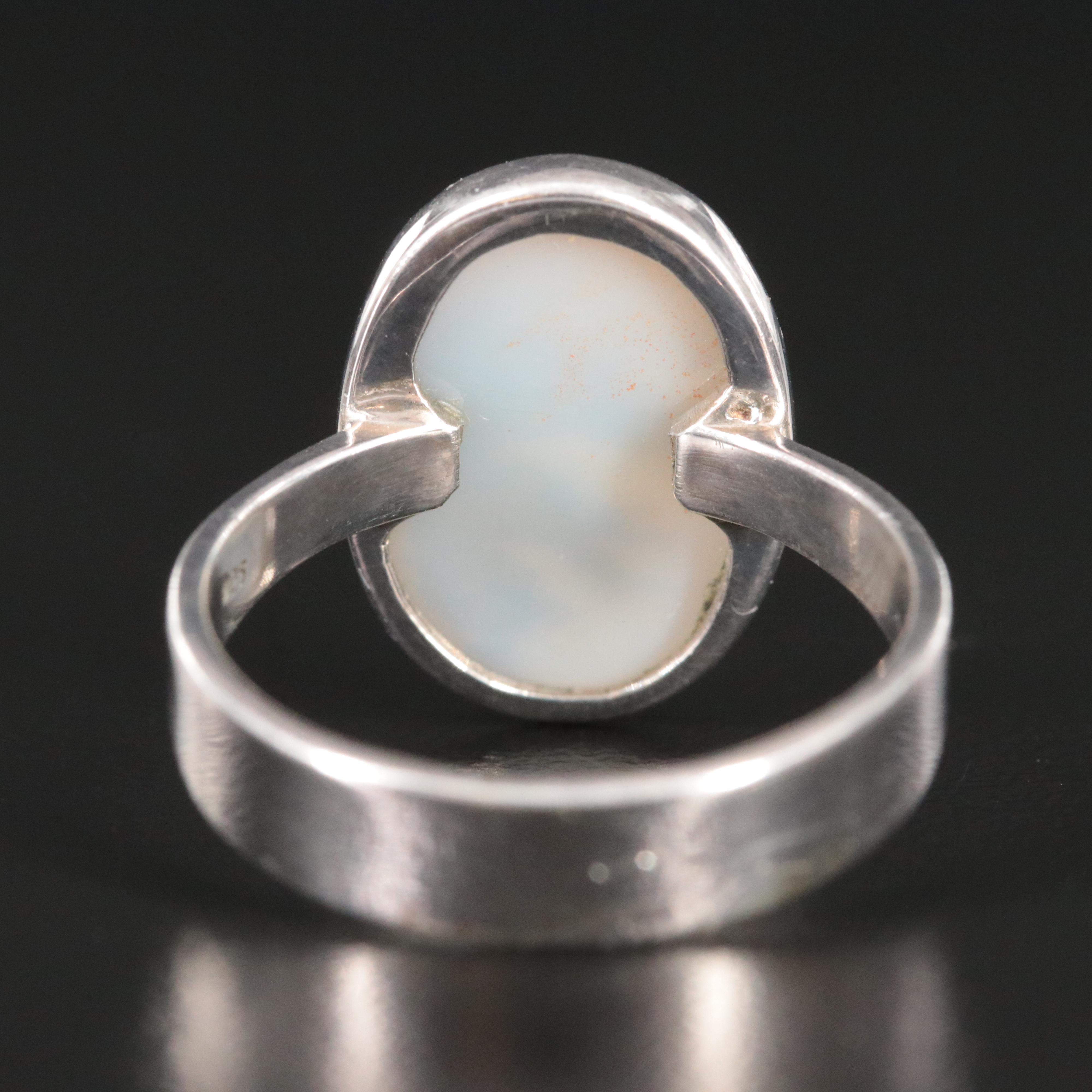 Sterling Agate Ring