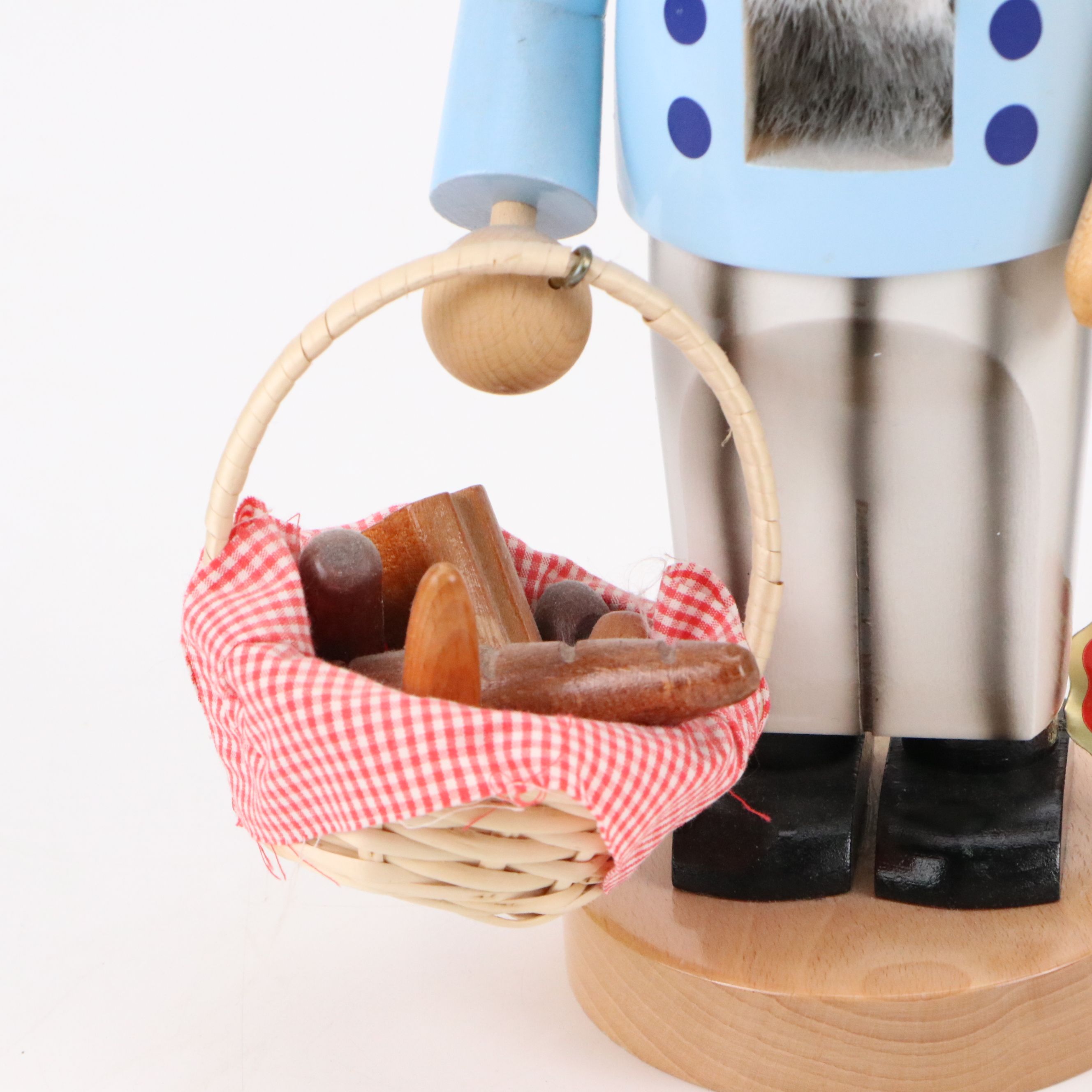Steinbach German Handmade Chef and "Chubby Bread Baker" Wood Nutcrackers