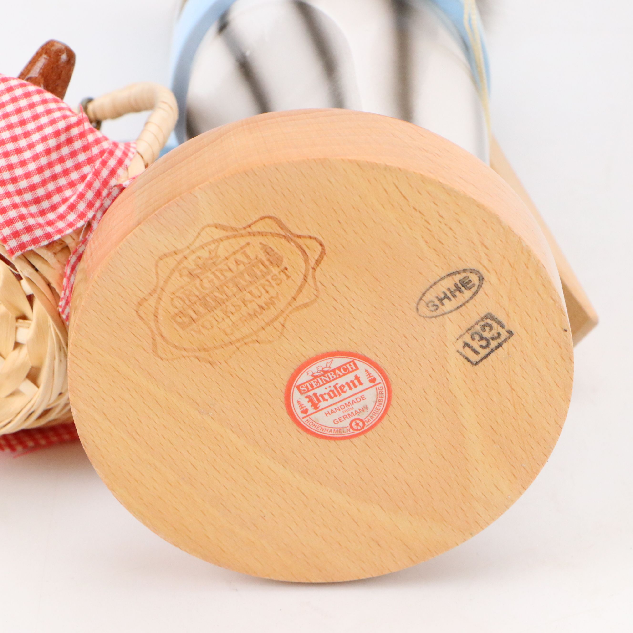 Steinbach German Handmade Chef and "Chubby Bread Baker" Wood Nutcrackers