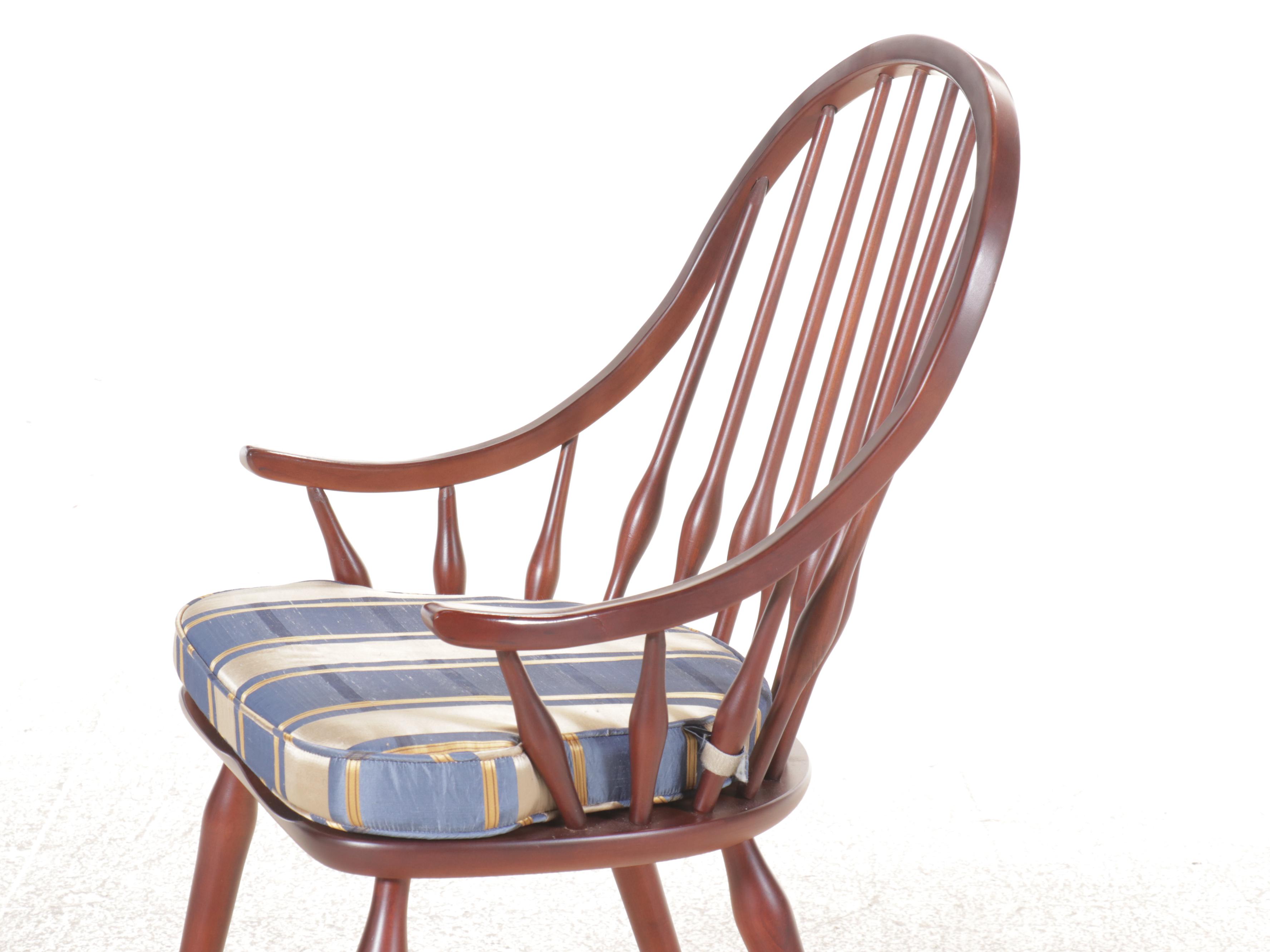 Kincaid Furniture Cherry Dining Table with Six Windsor Chairs