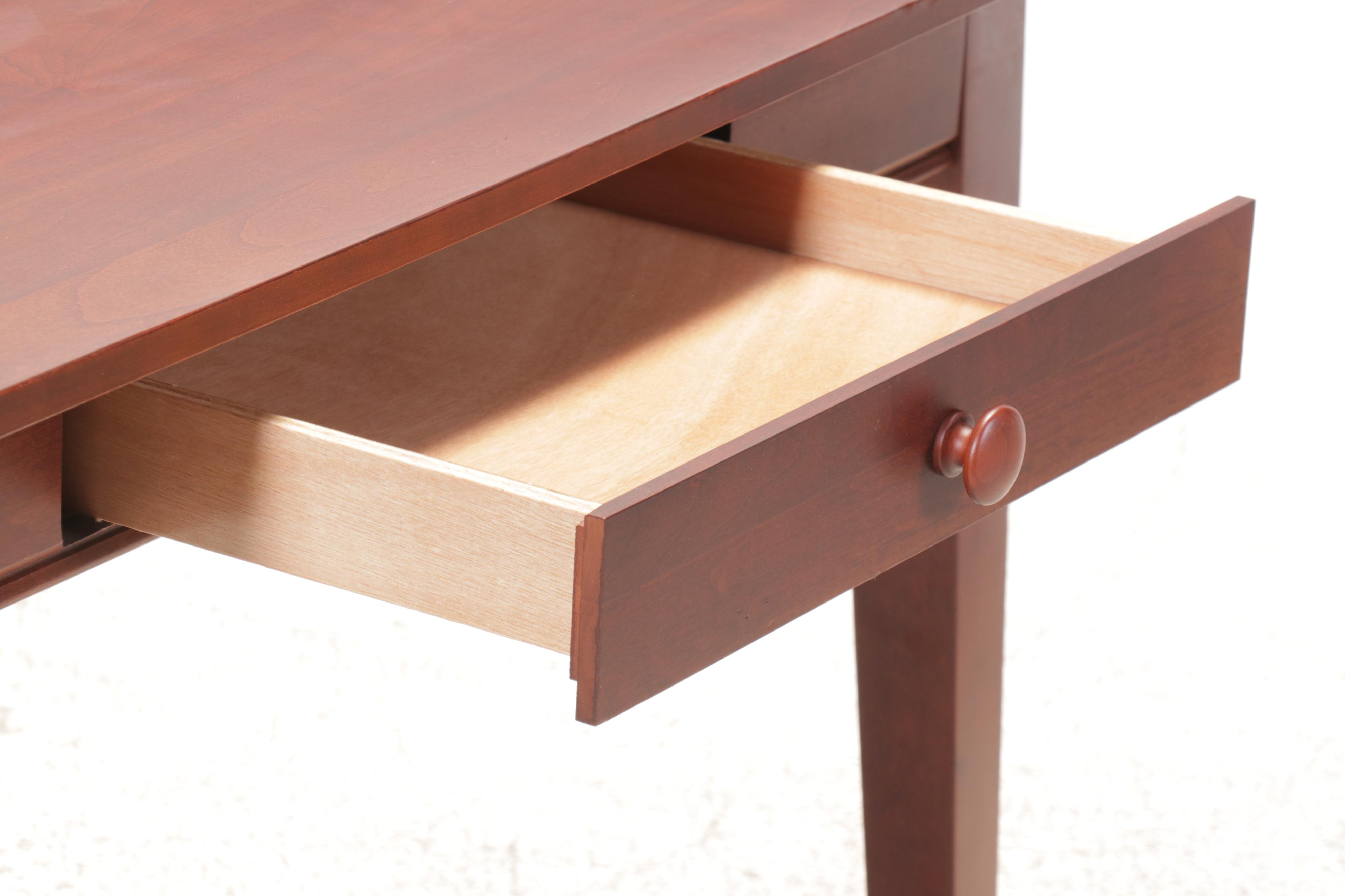 Kincaid Furniture Cherry Dining Table with Six Windsor Chairs