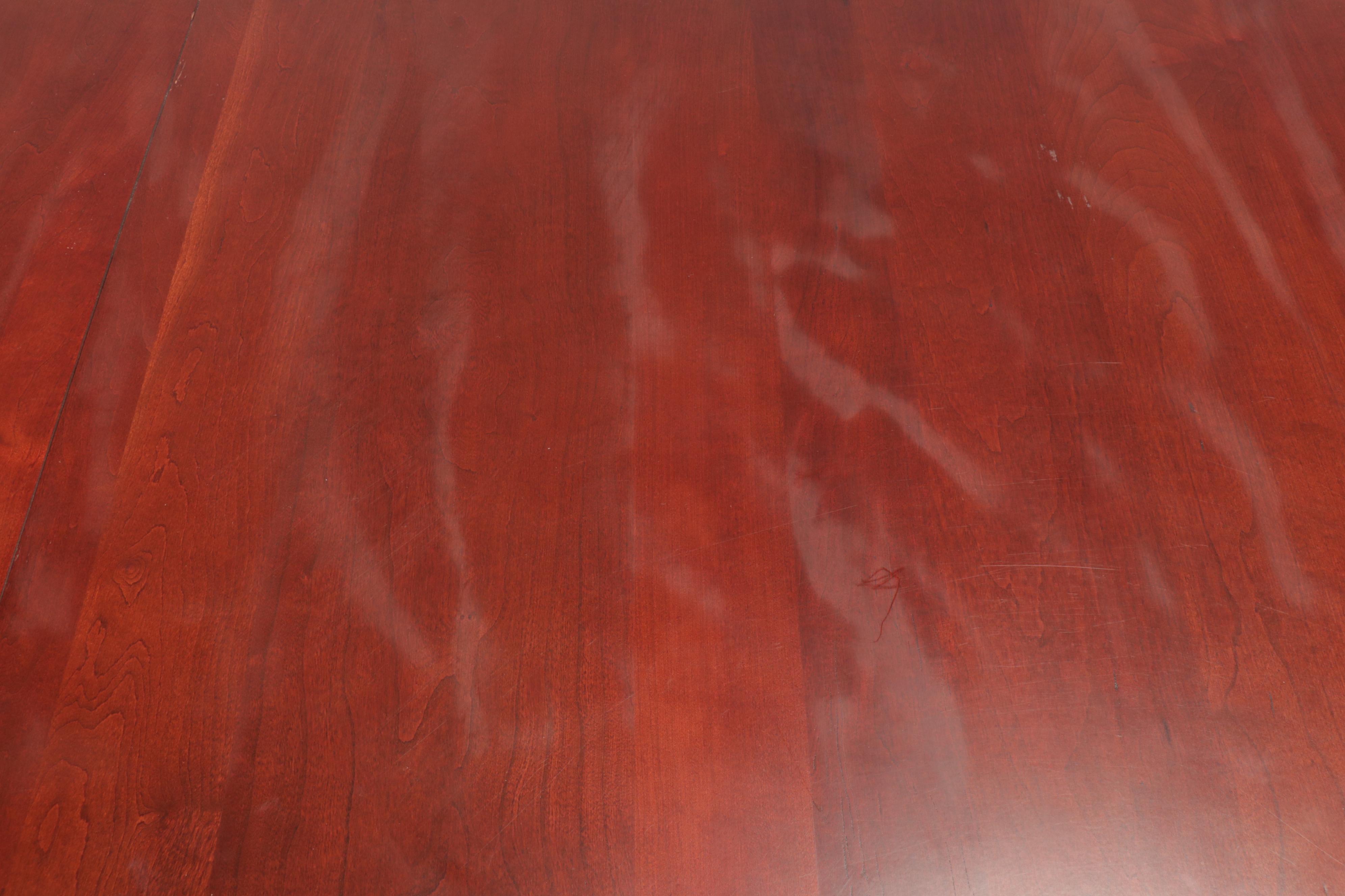 Kincaid Furniture Cherry Dining Table with Six Windsor Chairs