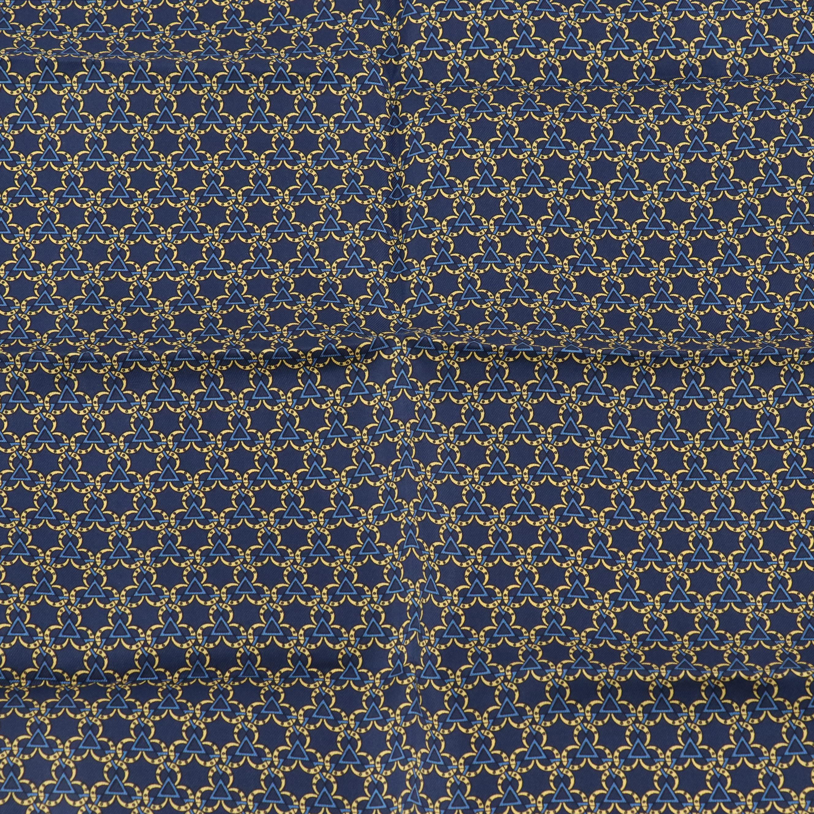 Hermès Silk Twill Pocket Square/Scarf 45