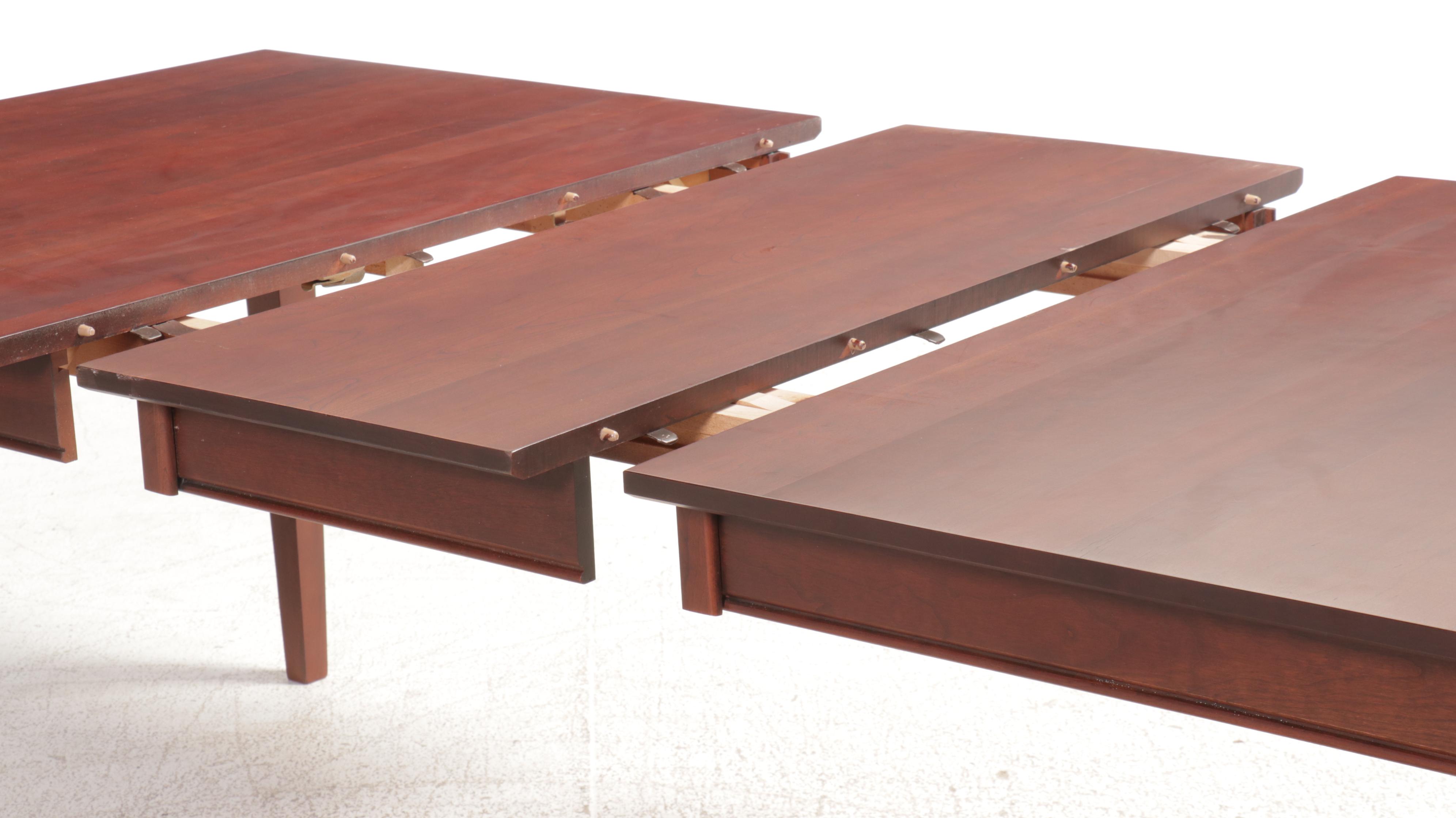 Kincaid Furniture Cherry Dining Table with Six Windsor Chairs