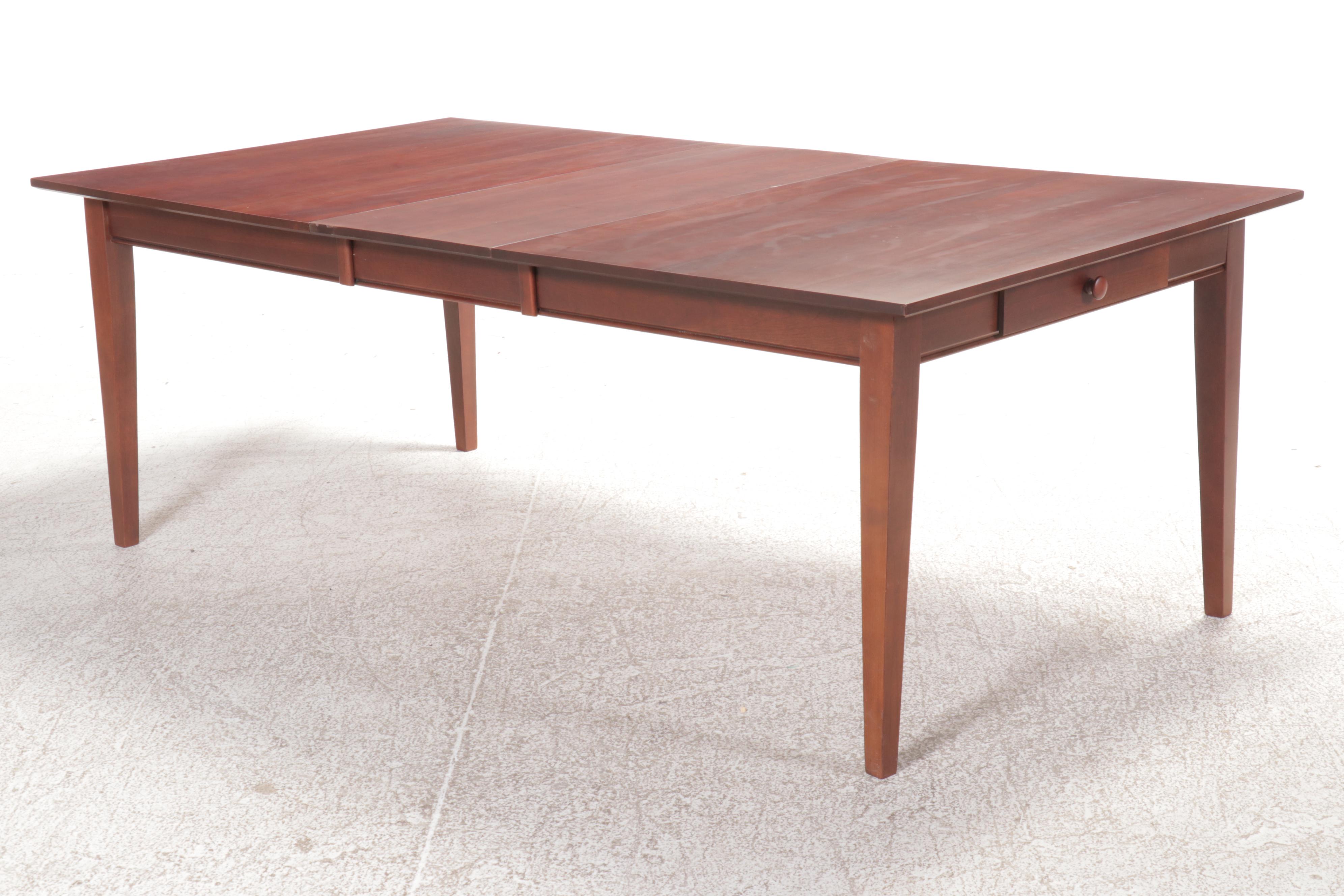 Kincaid Furniture Cherry Dining Table with Six Windsor Chairs