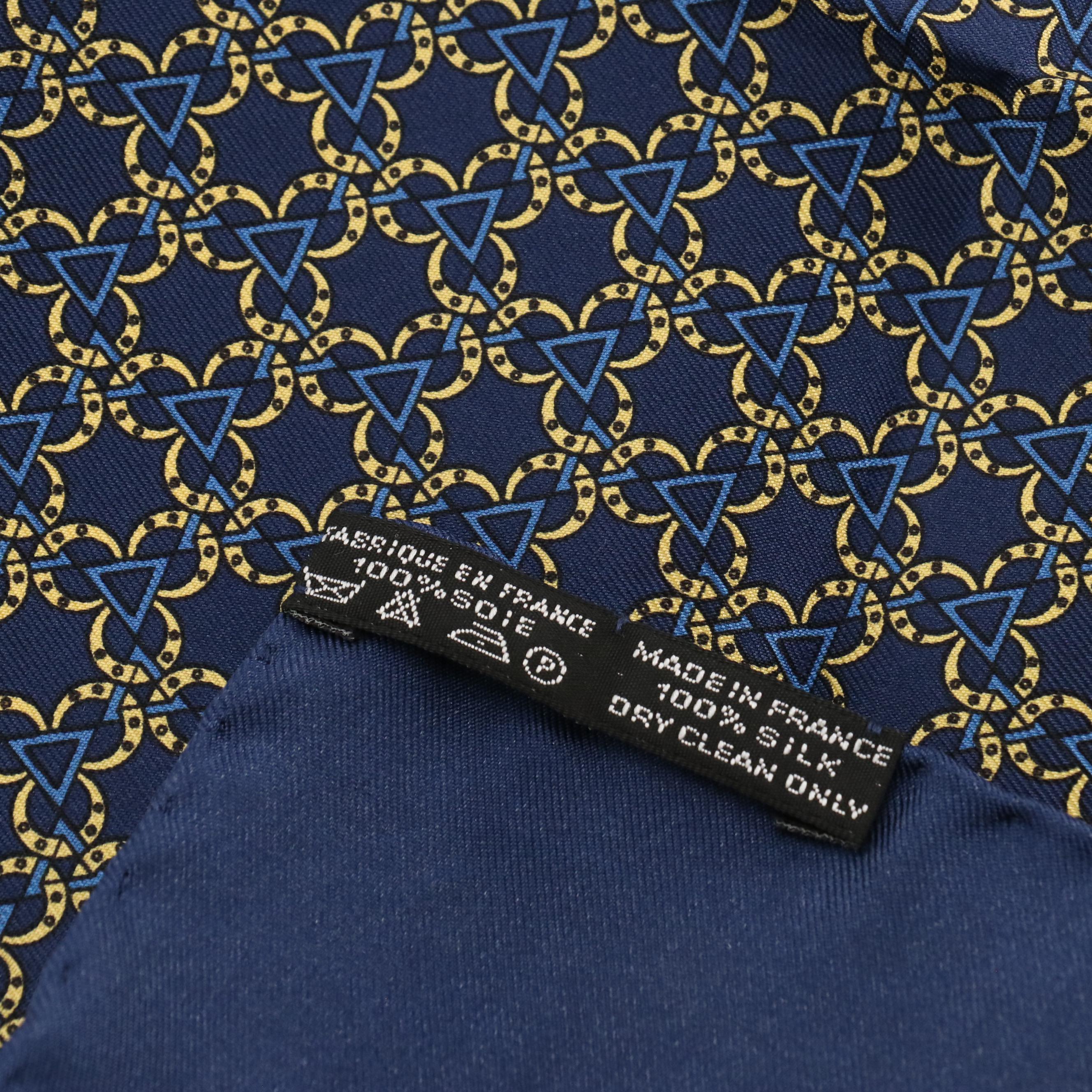 Hermès Silk Twill Pocket Square/Scarf 45