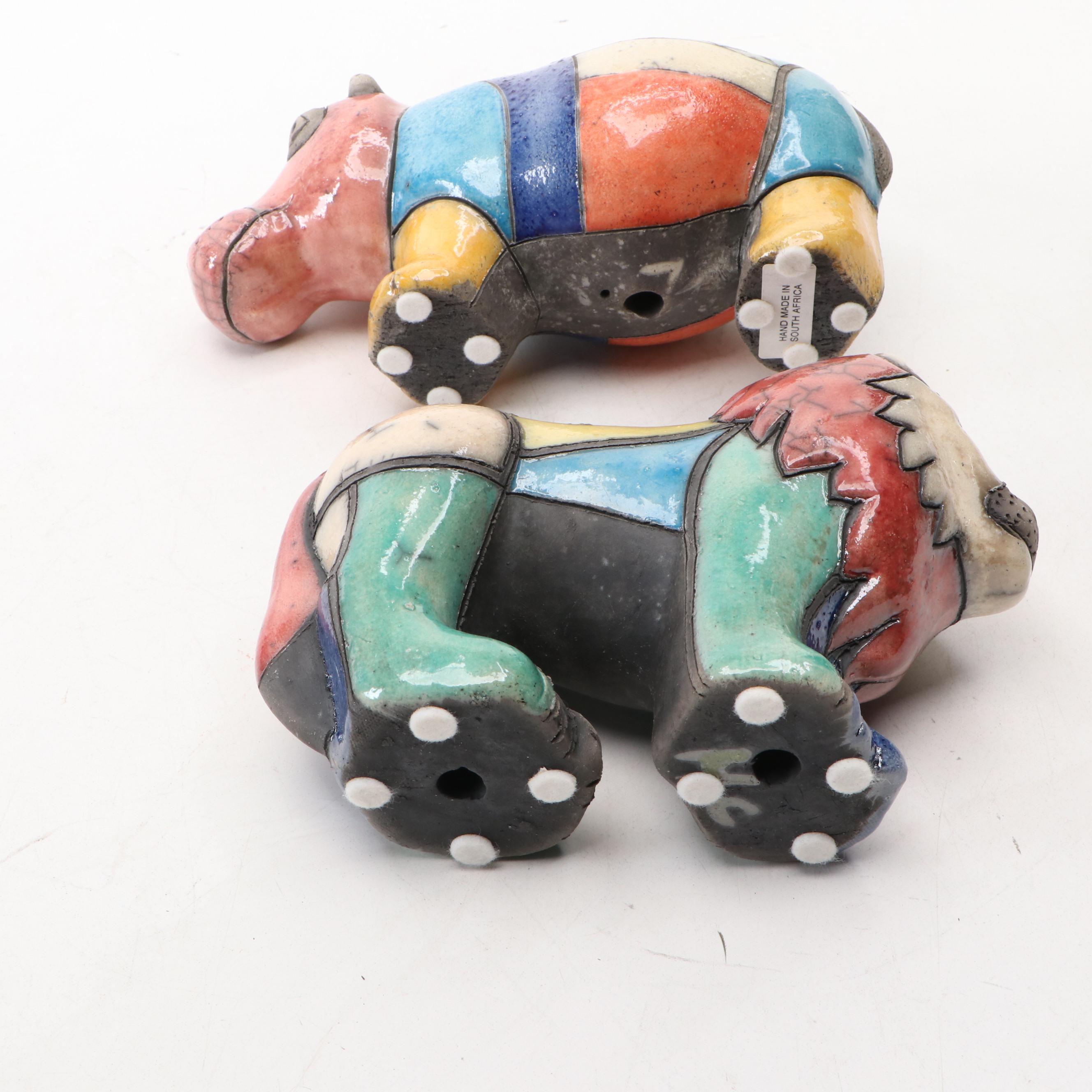 South African Ceramic Animal Figurines