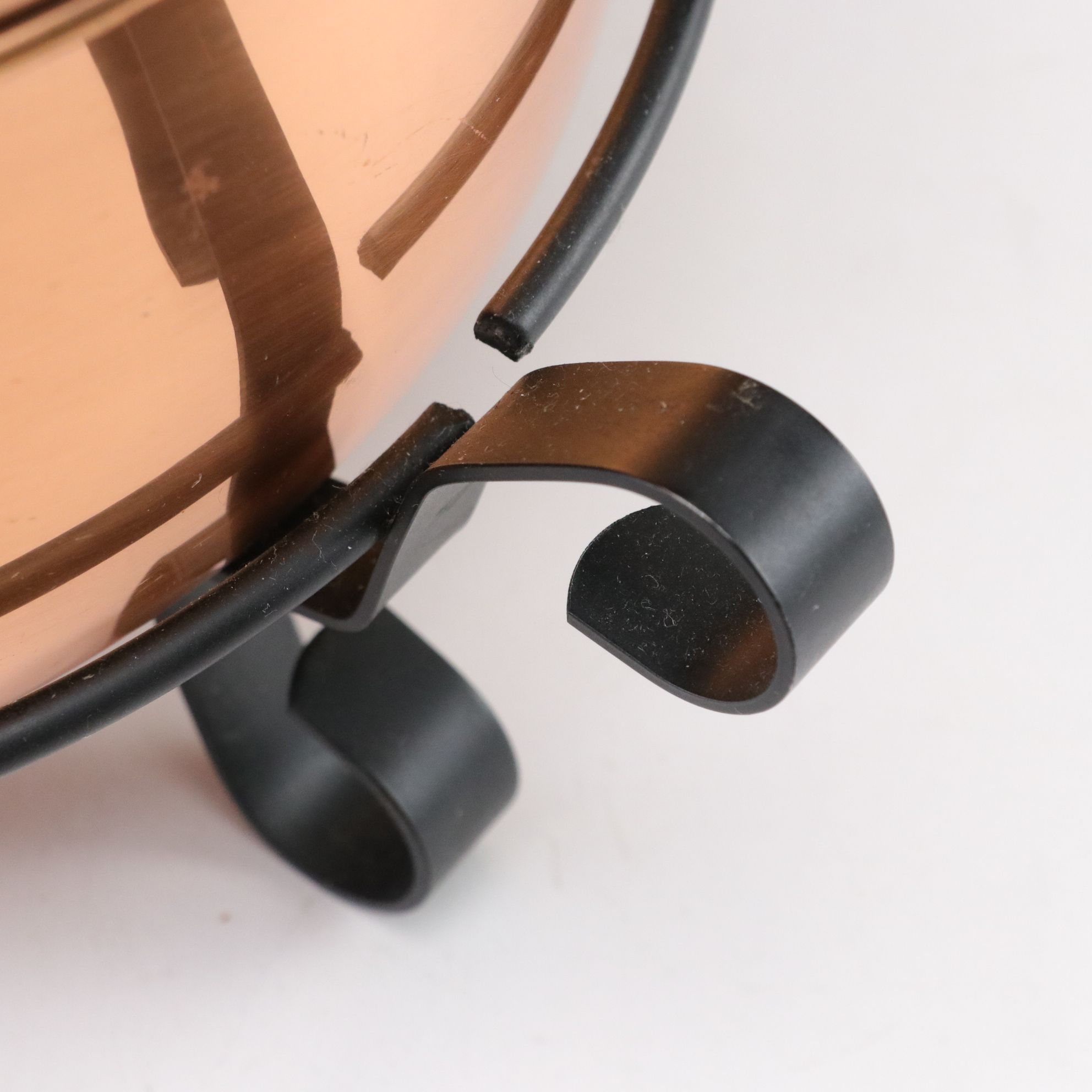 Glass Salad Bowl with Wood Stand and Tongs, Coppercraft Guild Items and More