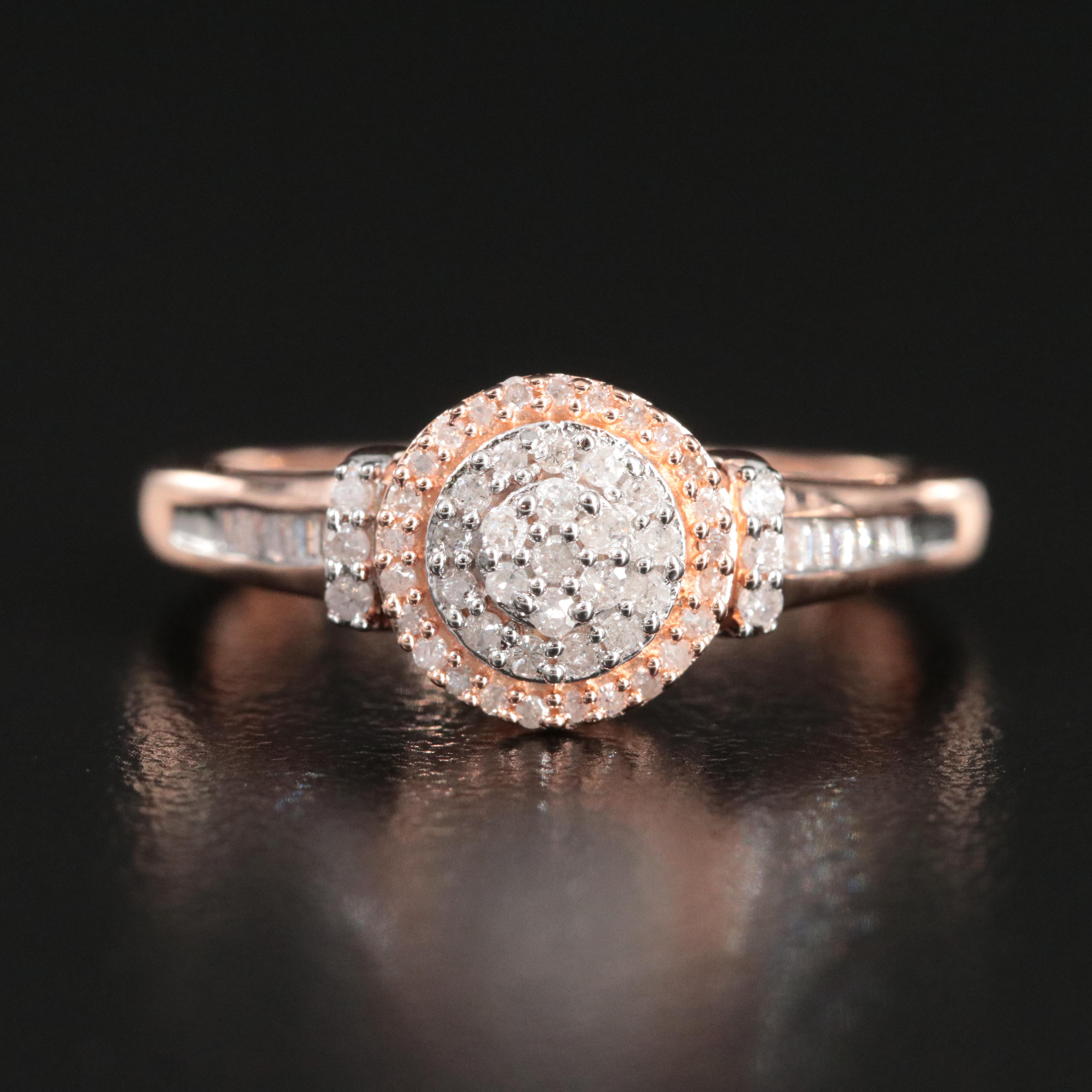 Sterling Diamond Ring