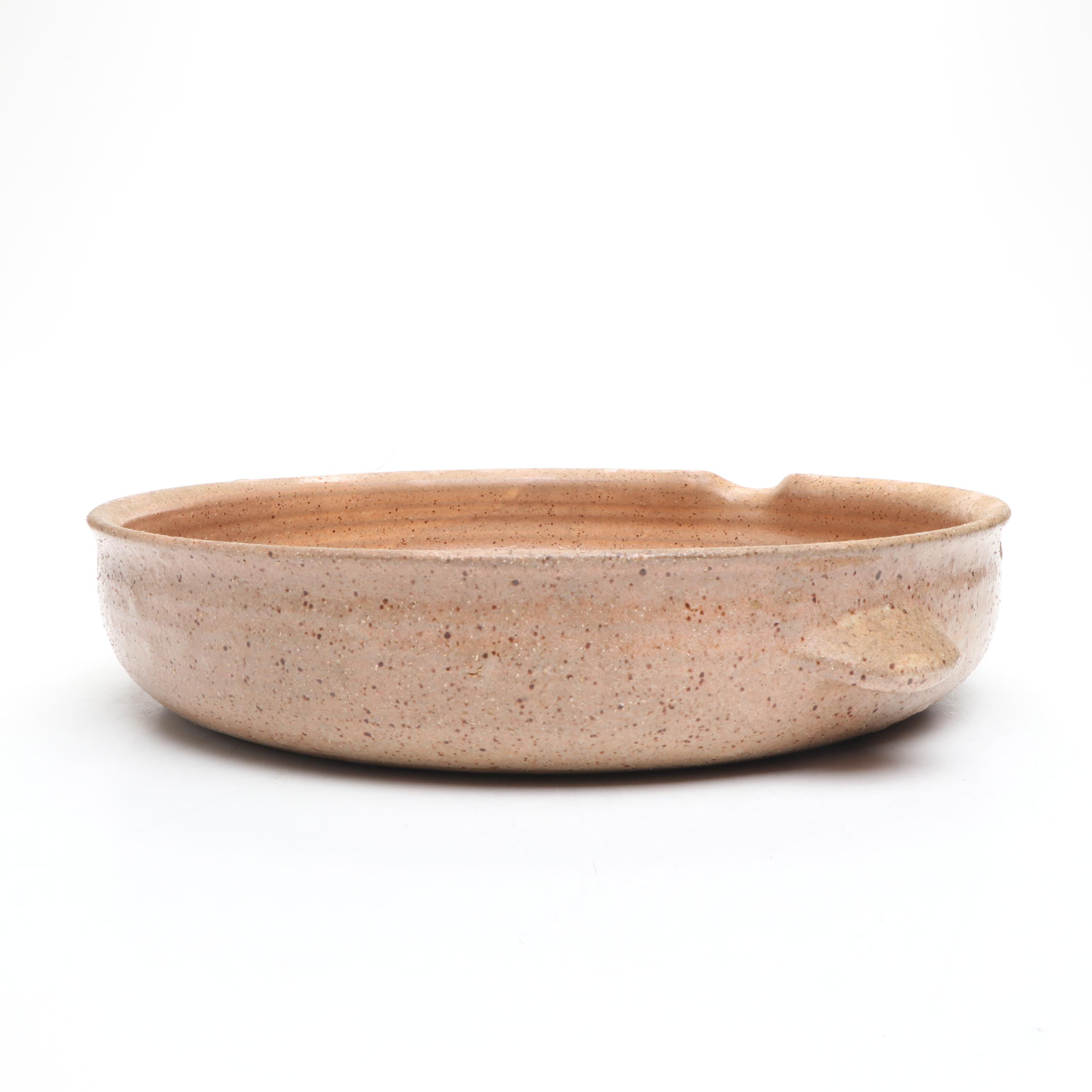 Signed Art Pottery Ceramic Pot and Pan