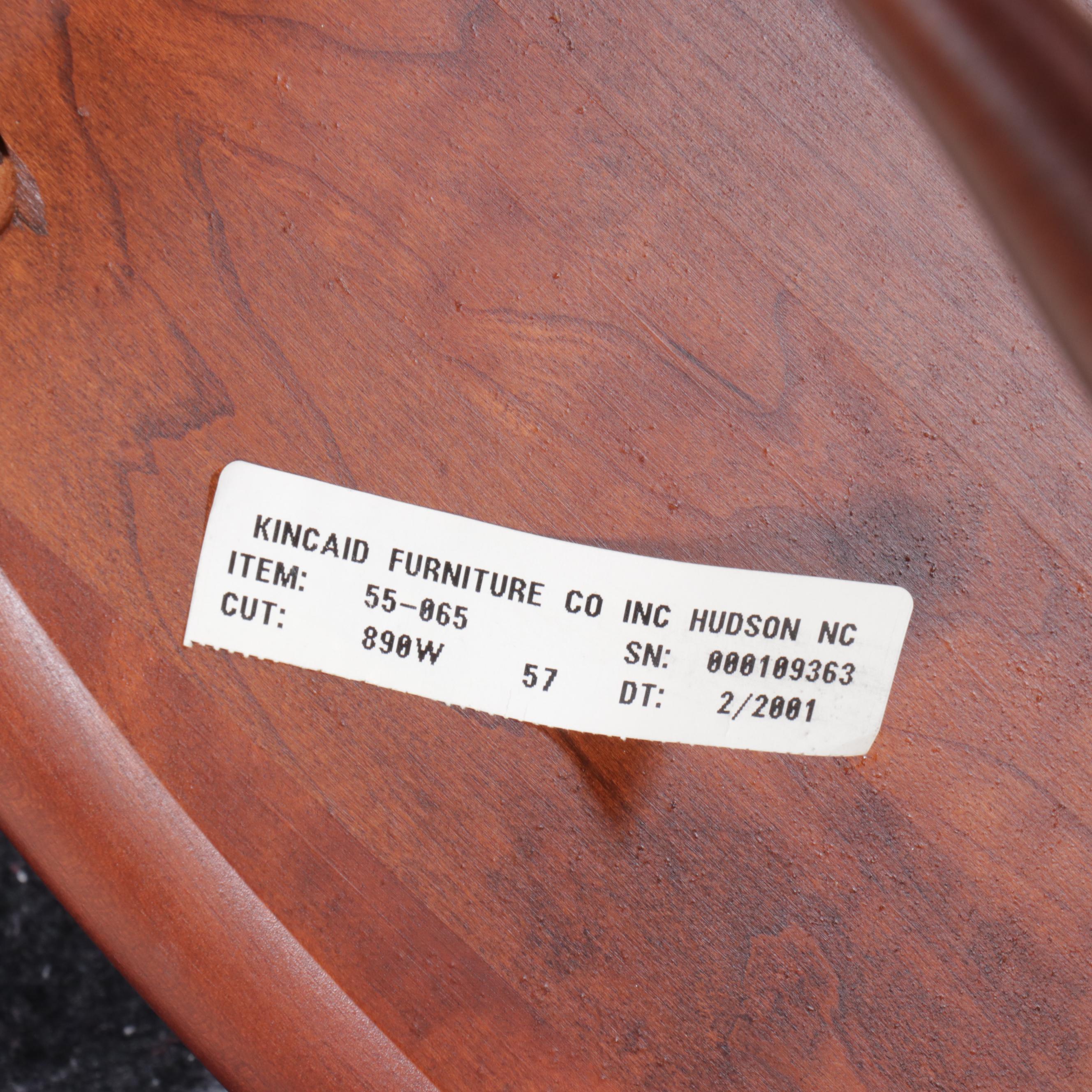 Kincaid Furniture Cherry Dining Table with Six Windsor Chairs