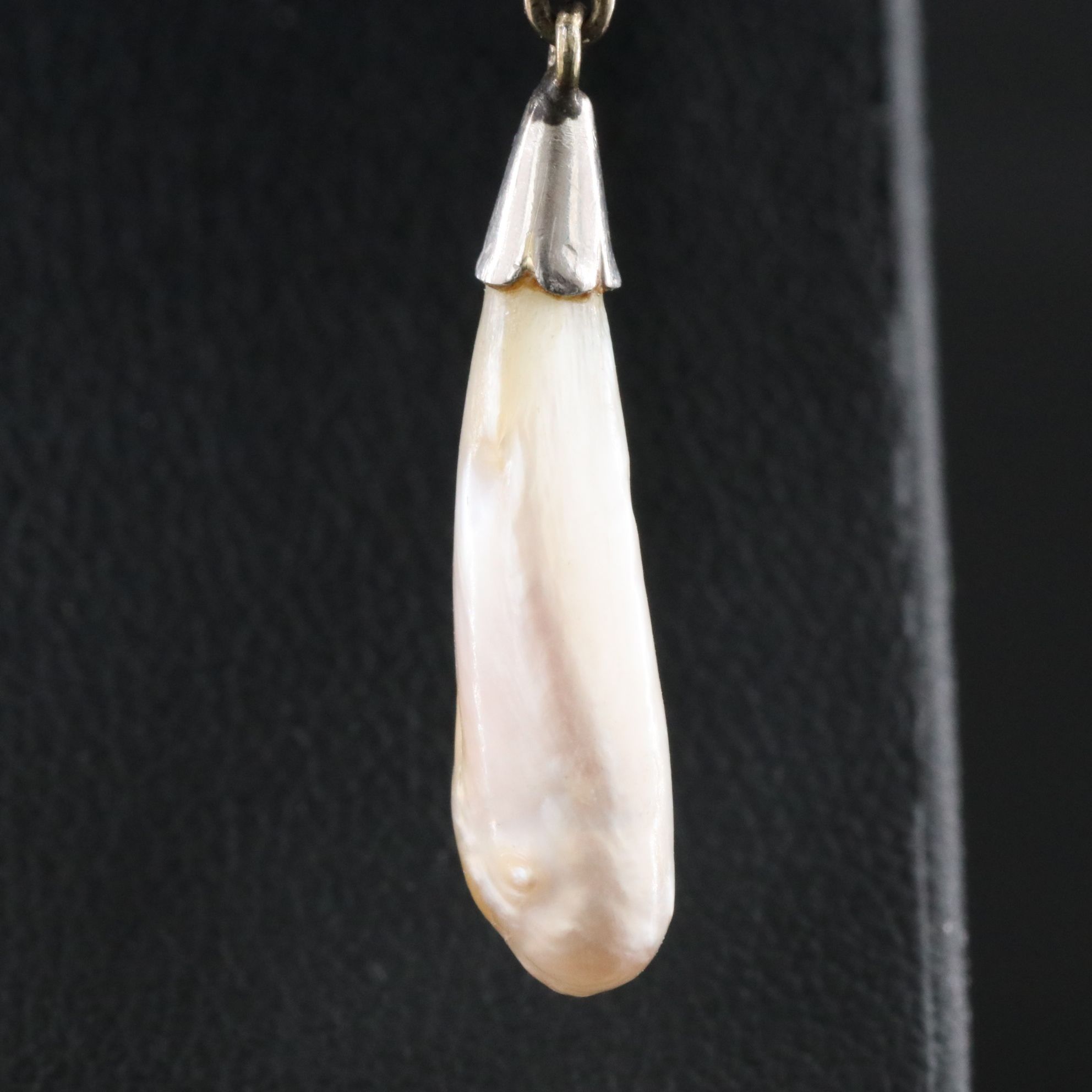 14K and Platinum Pearl and Diamond Earrings