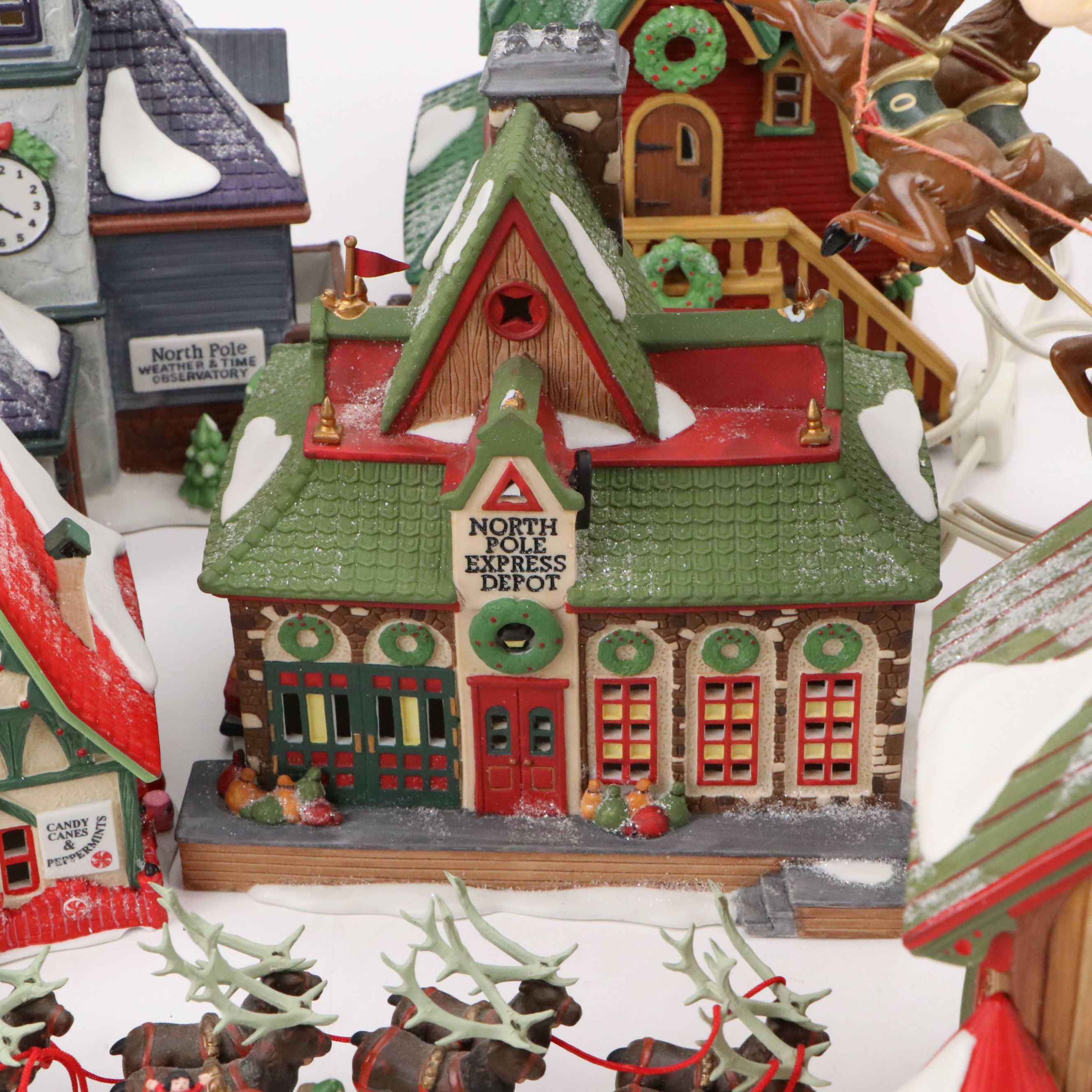 Department 56 "North Pole Express Depot" and More North Pole Series Decor