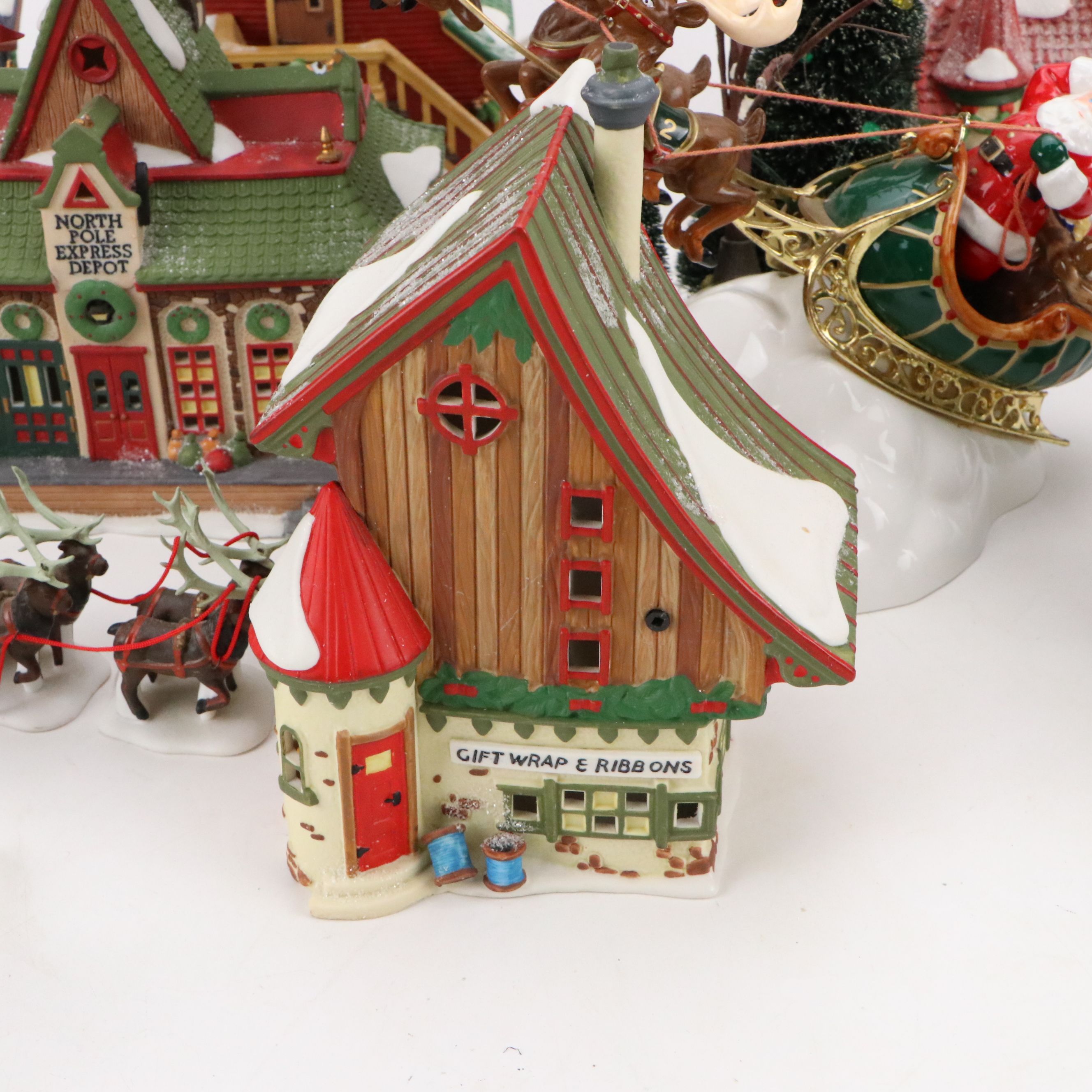 Department 56 "North Pole Express Depot" and More North Pole Series Decor
