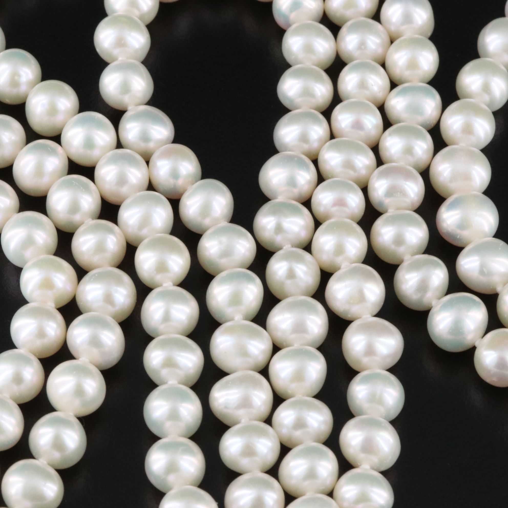 Endless Semi-Baroque Pearl Necklace