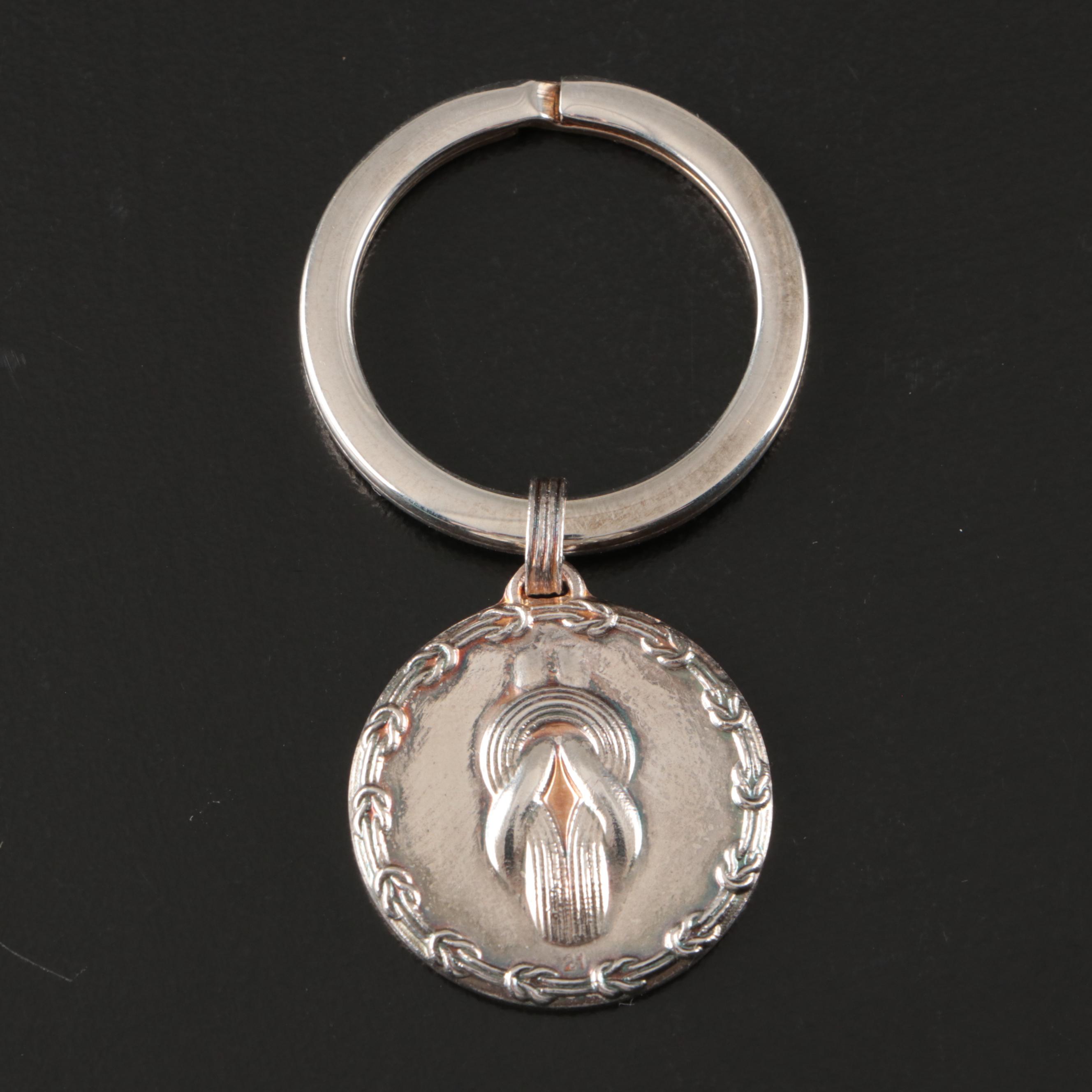 Lalaounis Monogrammed "Hercules' Knot" Sterling Silver Key Ring