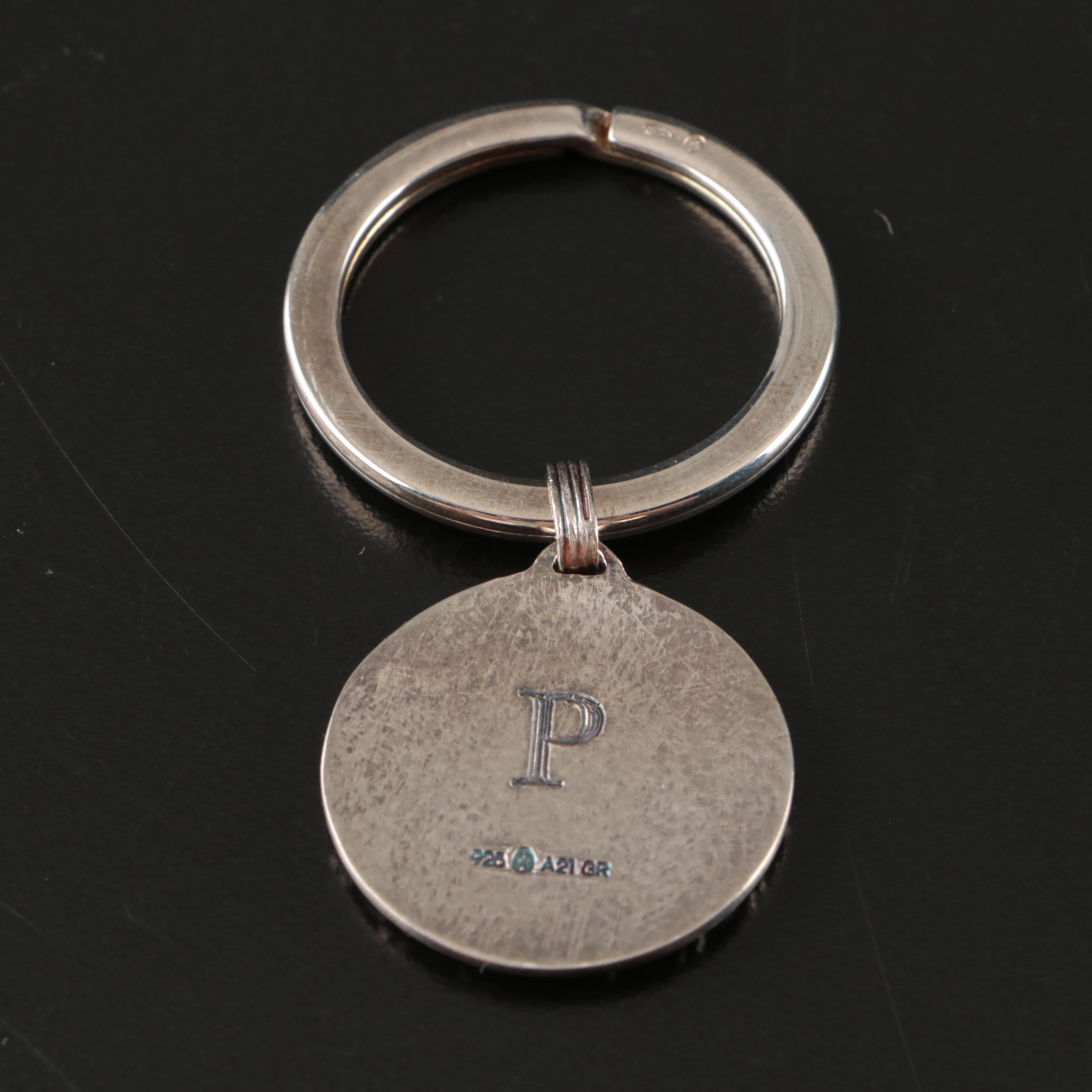 Lalaounis Monogrammed "Hercules' Knot" Sterling Silver Key Ring