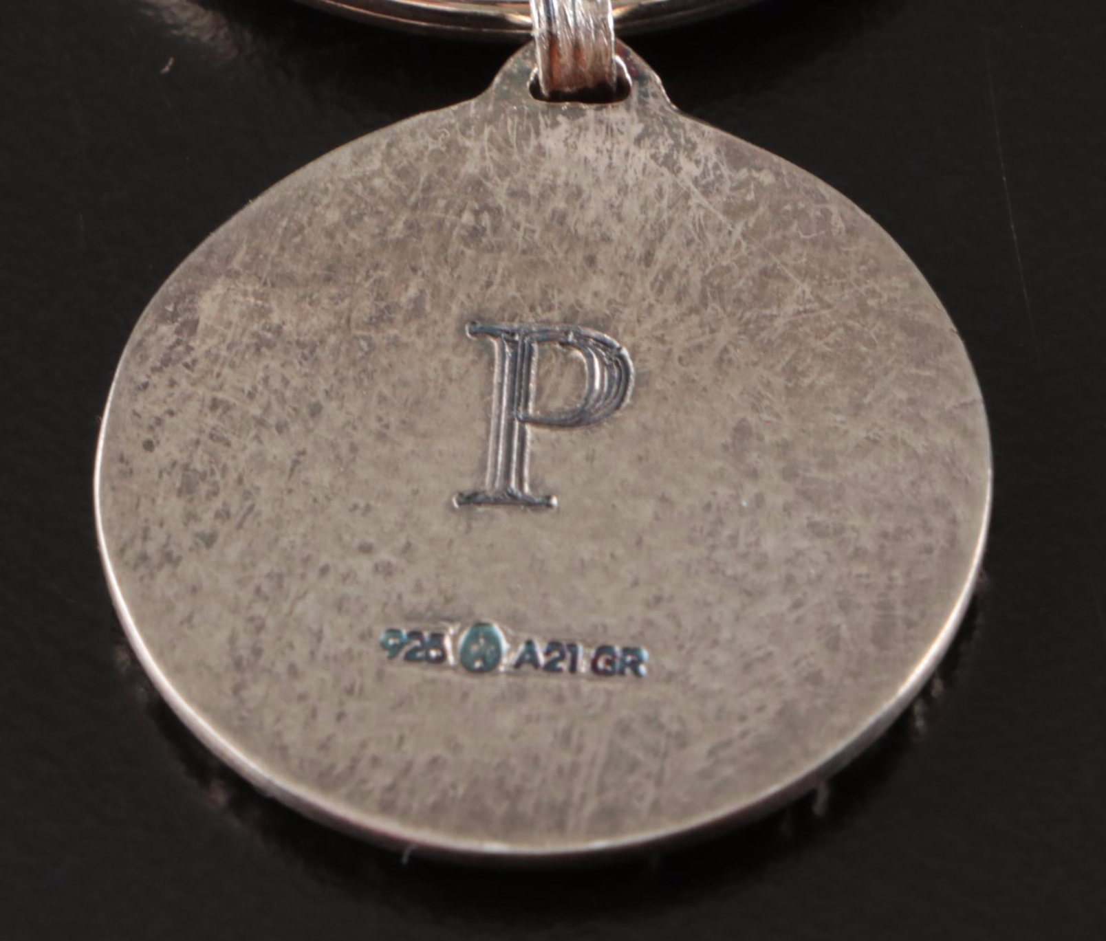 Lalaounis Monogrammed "Hercules' Knot" Sterling Silver Key Ring