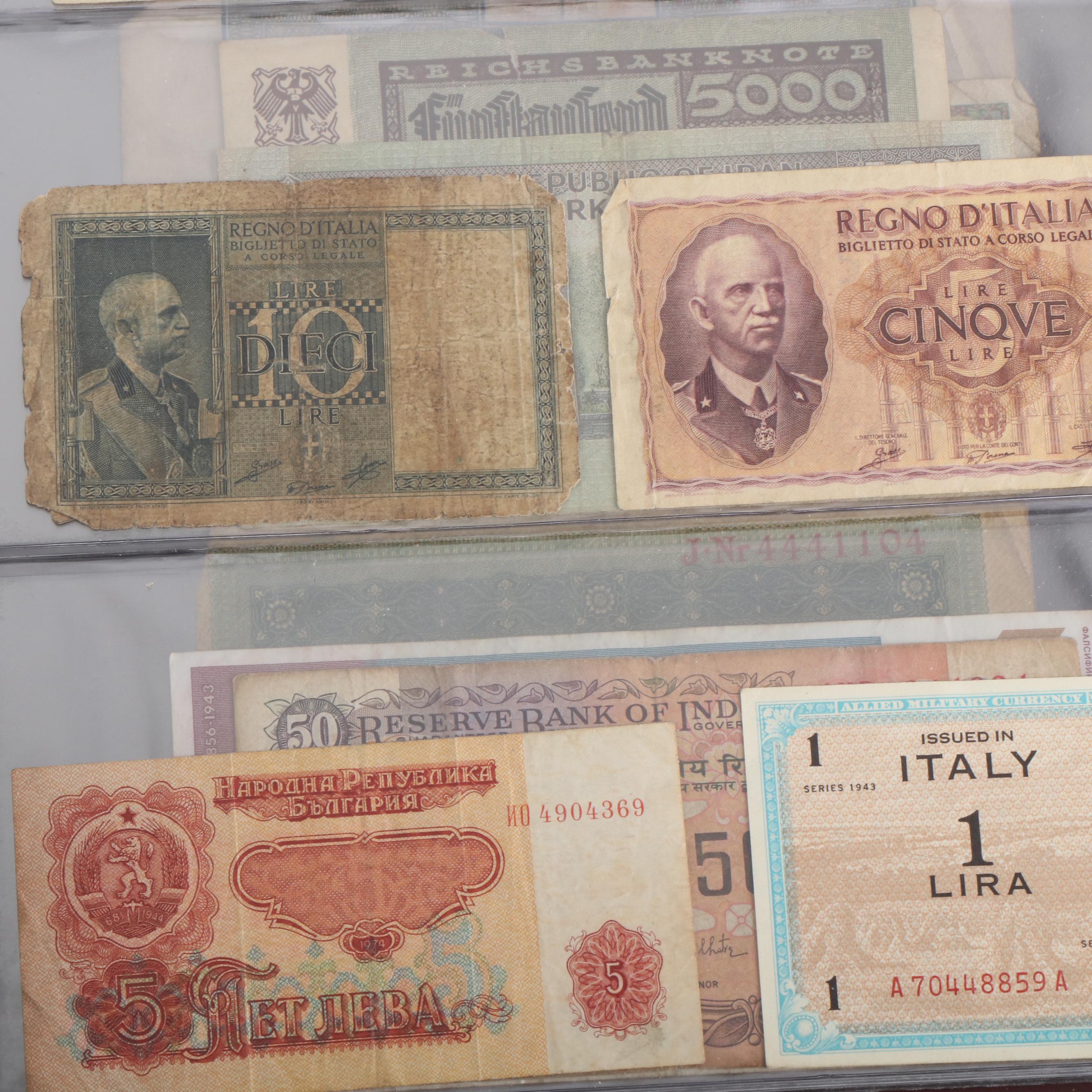 Collection of More Than 200 Pieces of Currency From Around the World