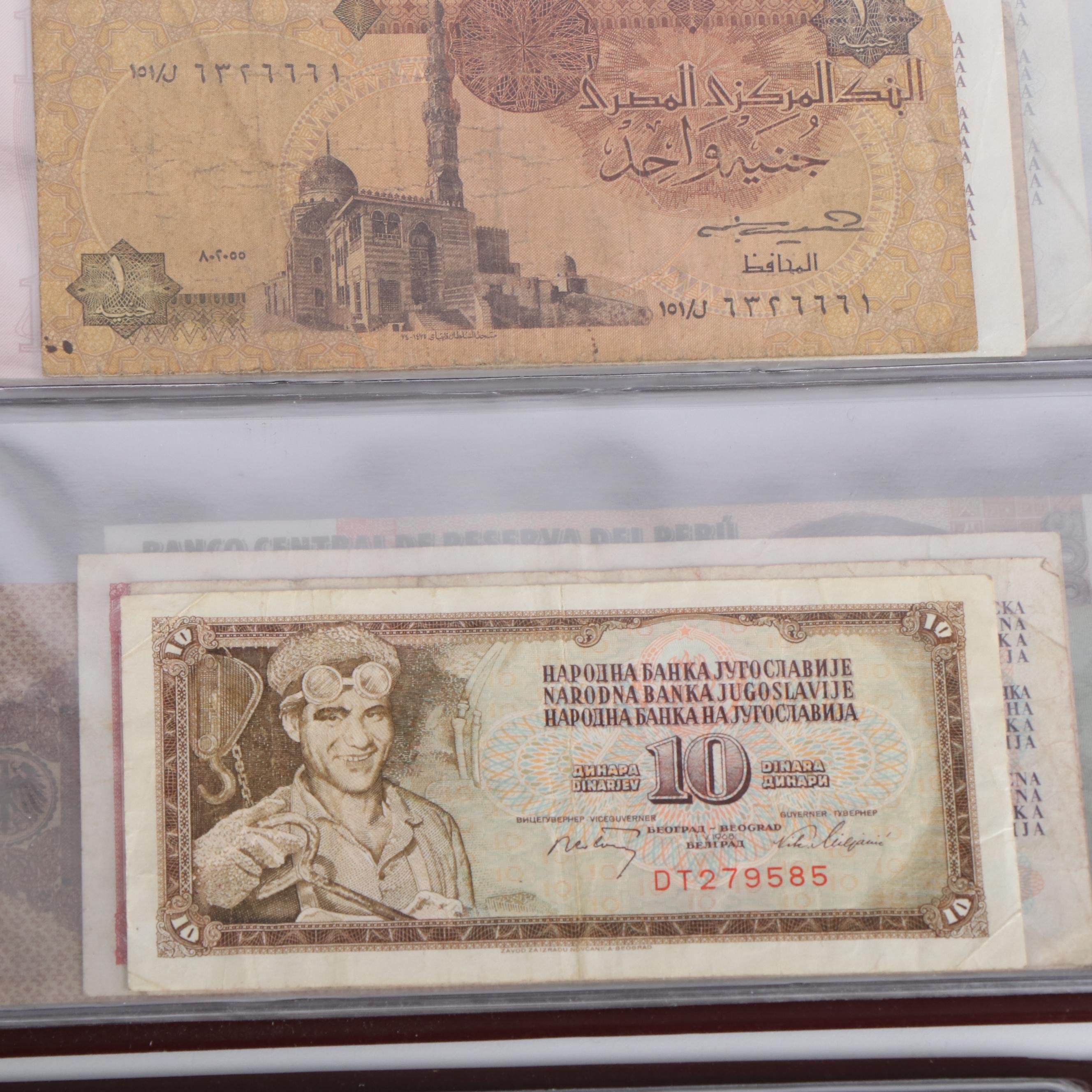 Collection of More Than 200 Pieces of Currency From Around the World