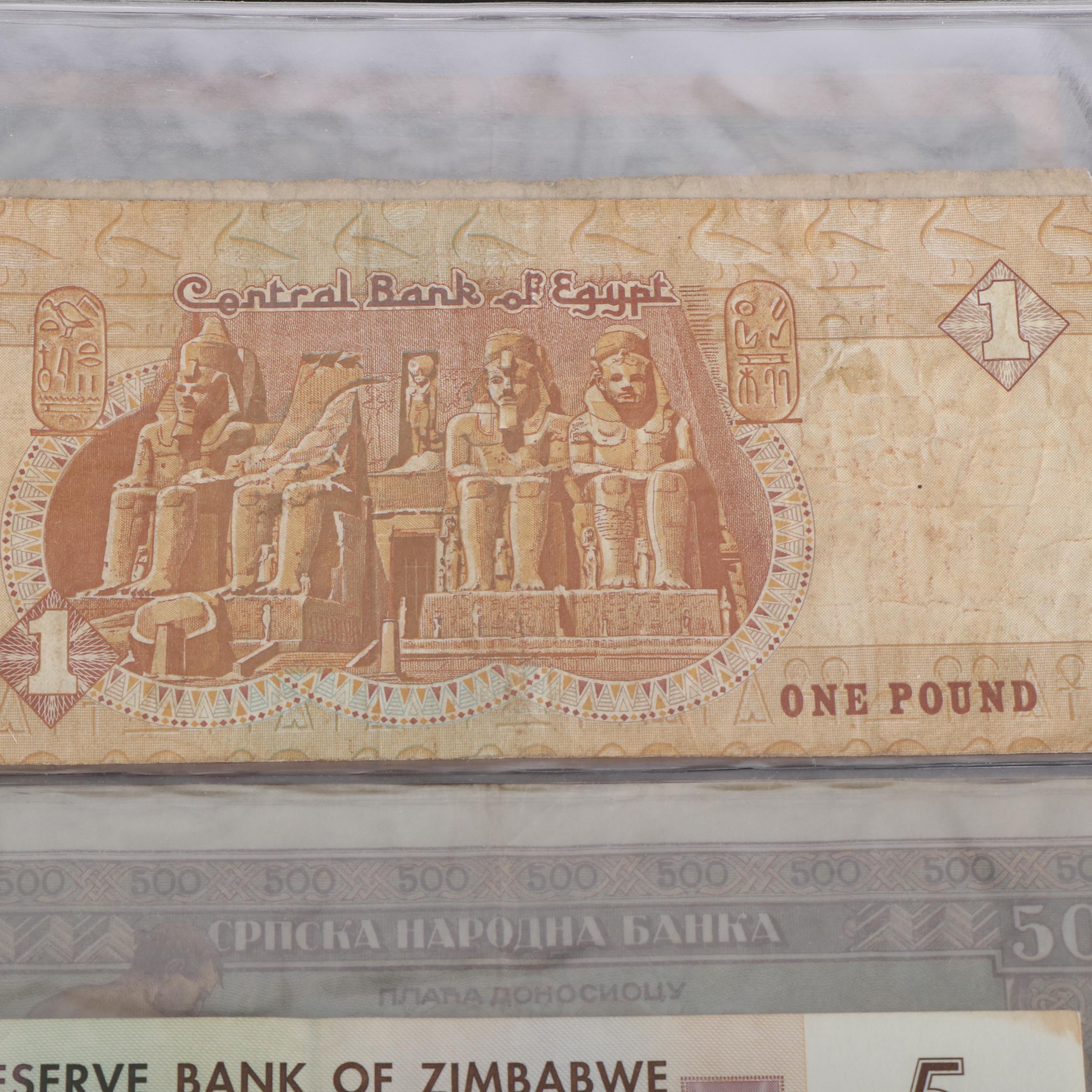 Collection of More Than 200 Pieces of Currency From Around the World