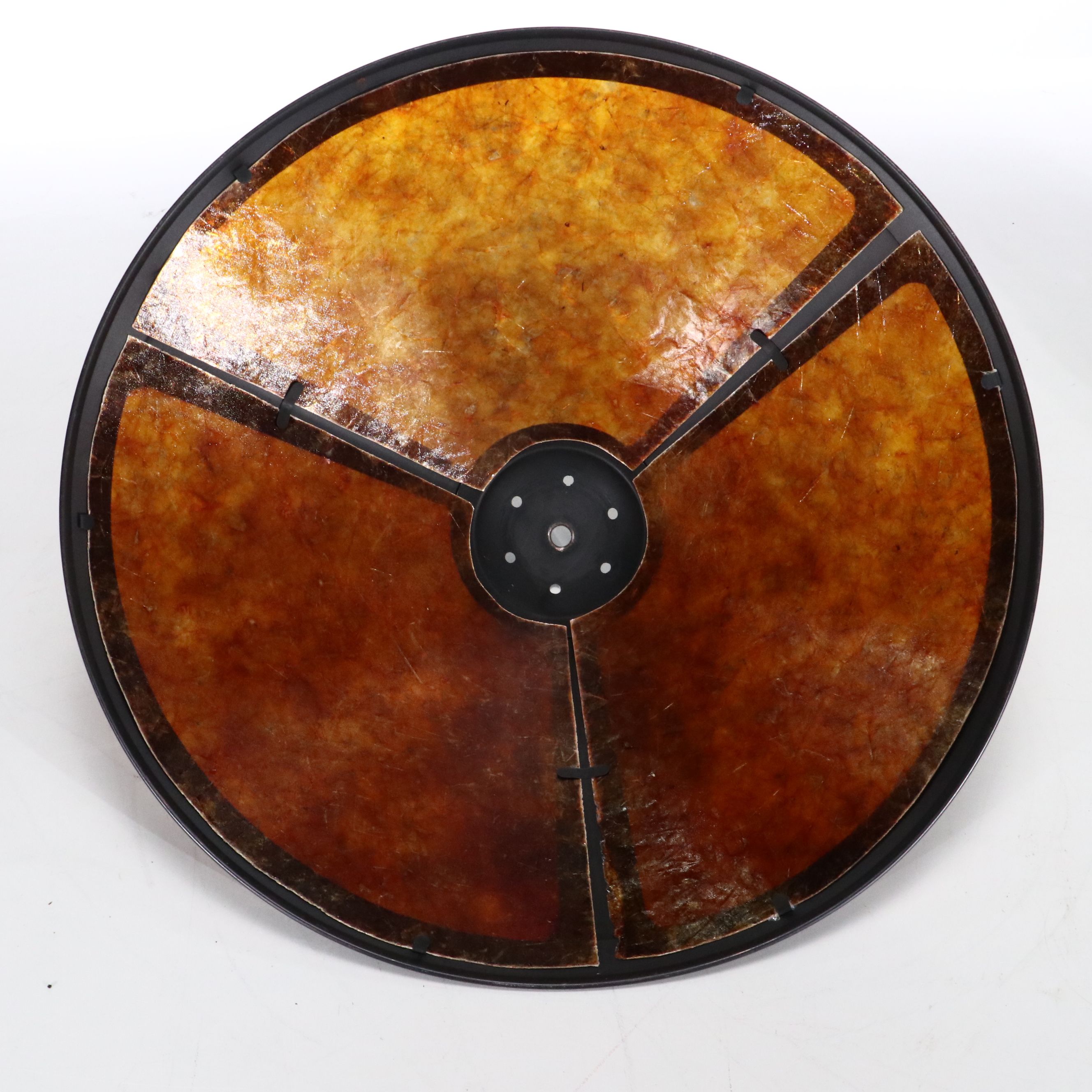 Craftsman Style Bronzed Metal Table Lamp with Mica Shade