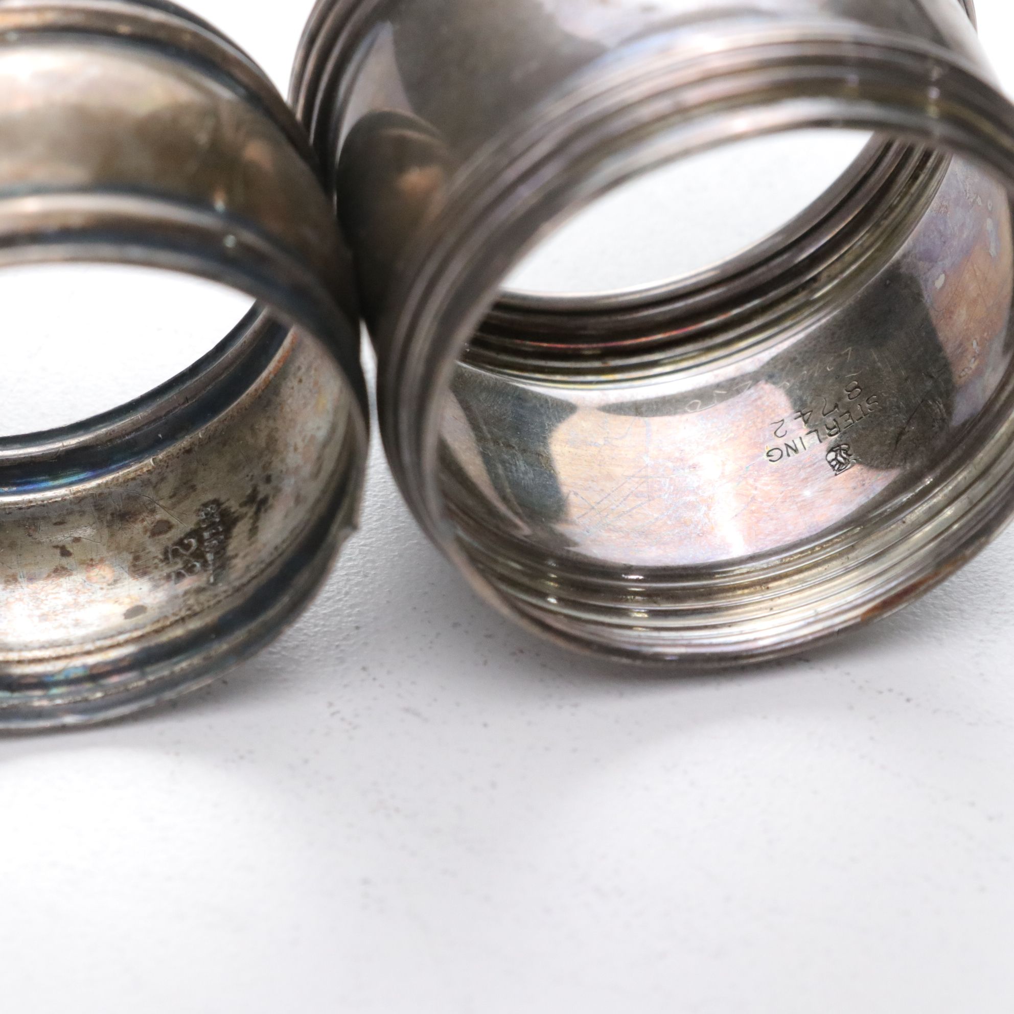 Sterling Silver Sugar Bowl, Napkin Rings & More