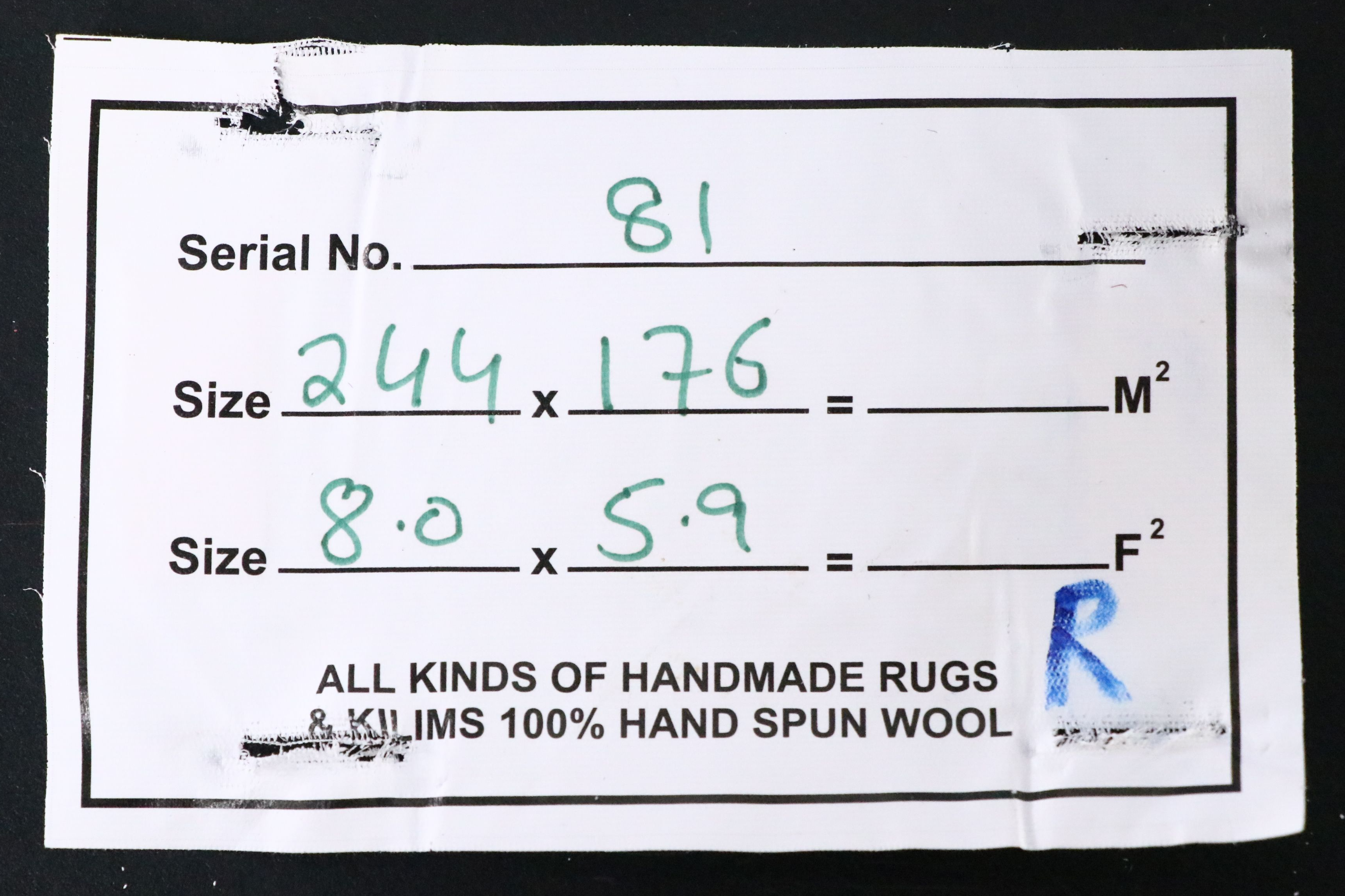 5'10 x 8'2 Handwoven Pakistani Kilim Area Rug