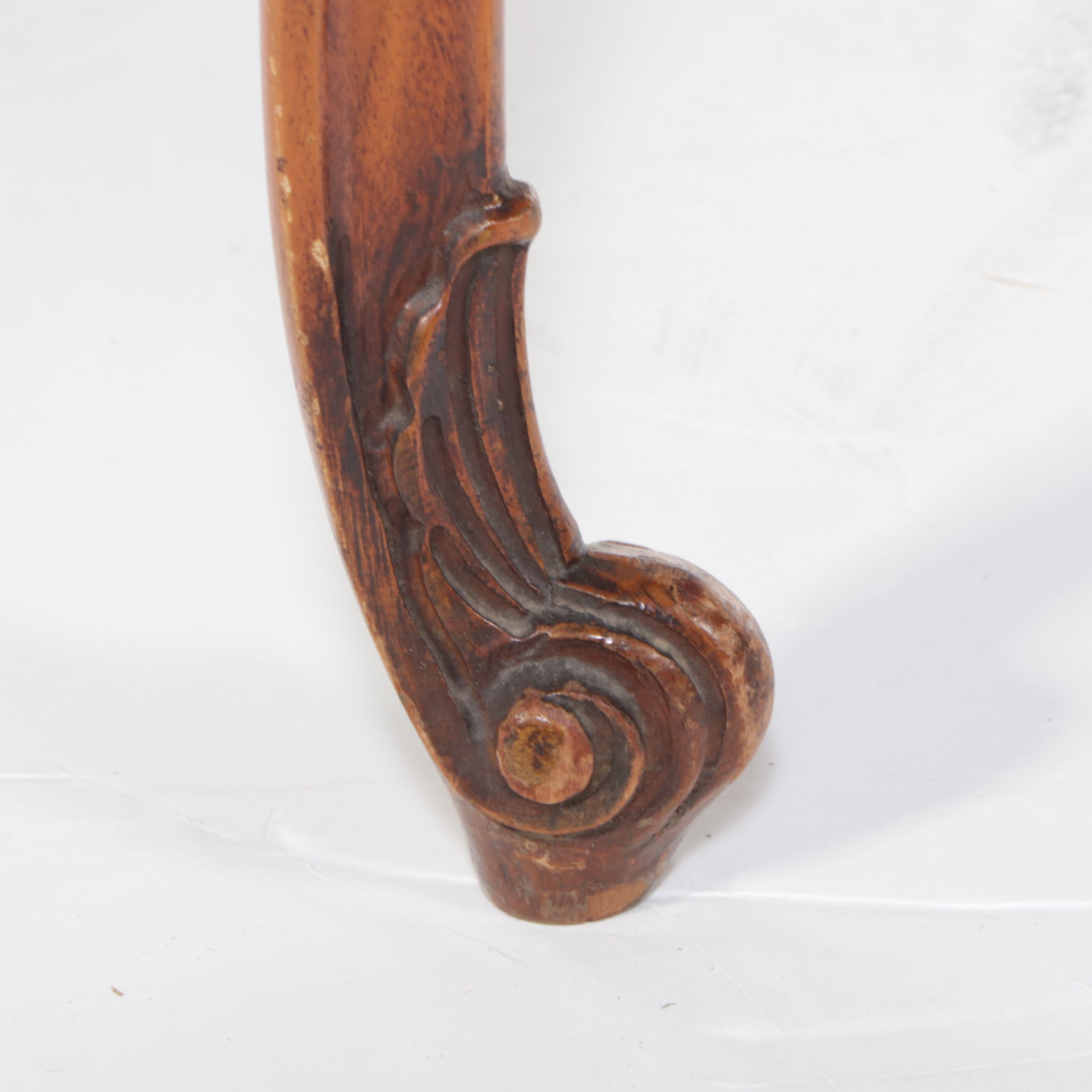 Louis XVI Style Carved Wood Writing Table with Georgian Style Desk Chair