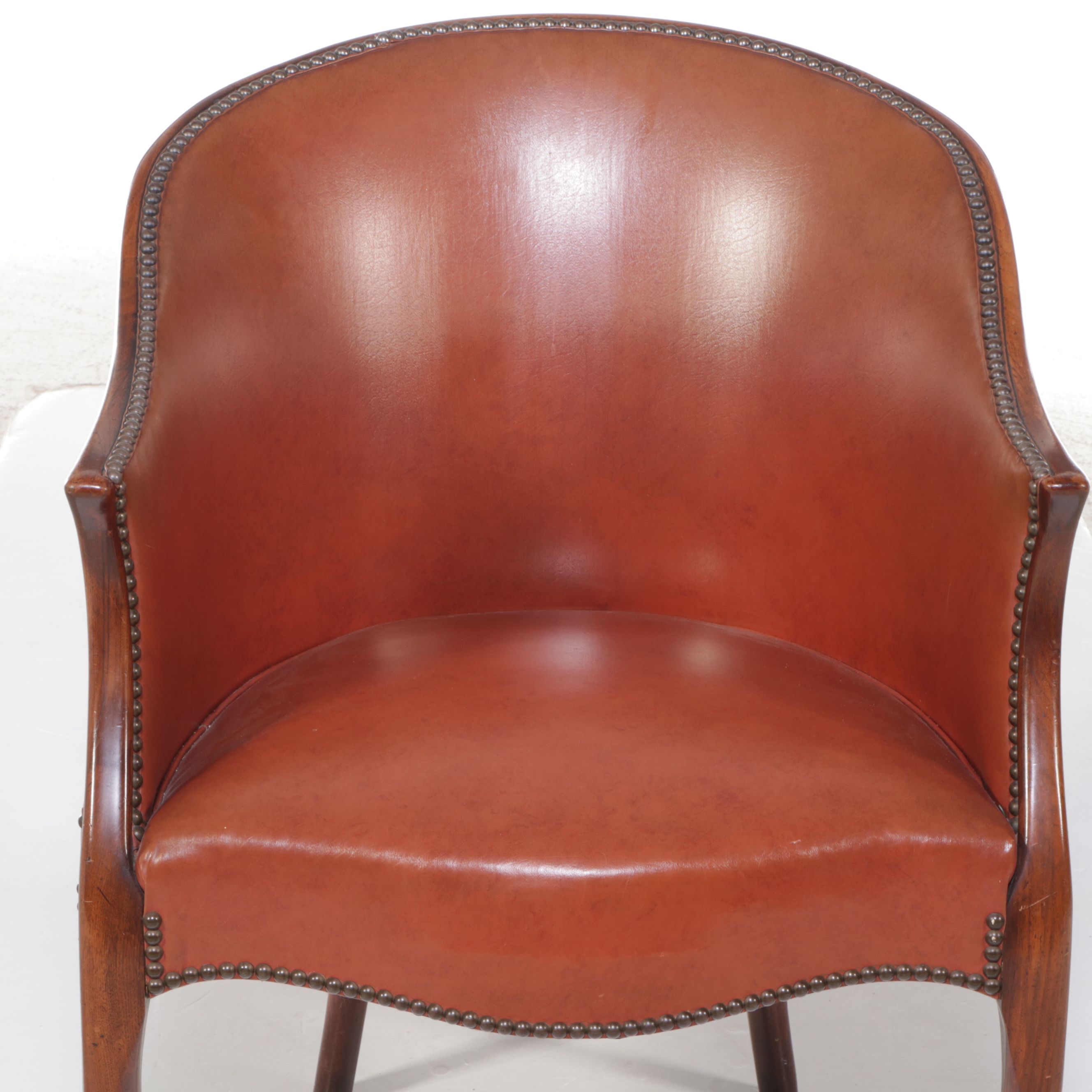 Louis XVI Style Carved Wood Writing Table with Georgian Style Desk Chair