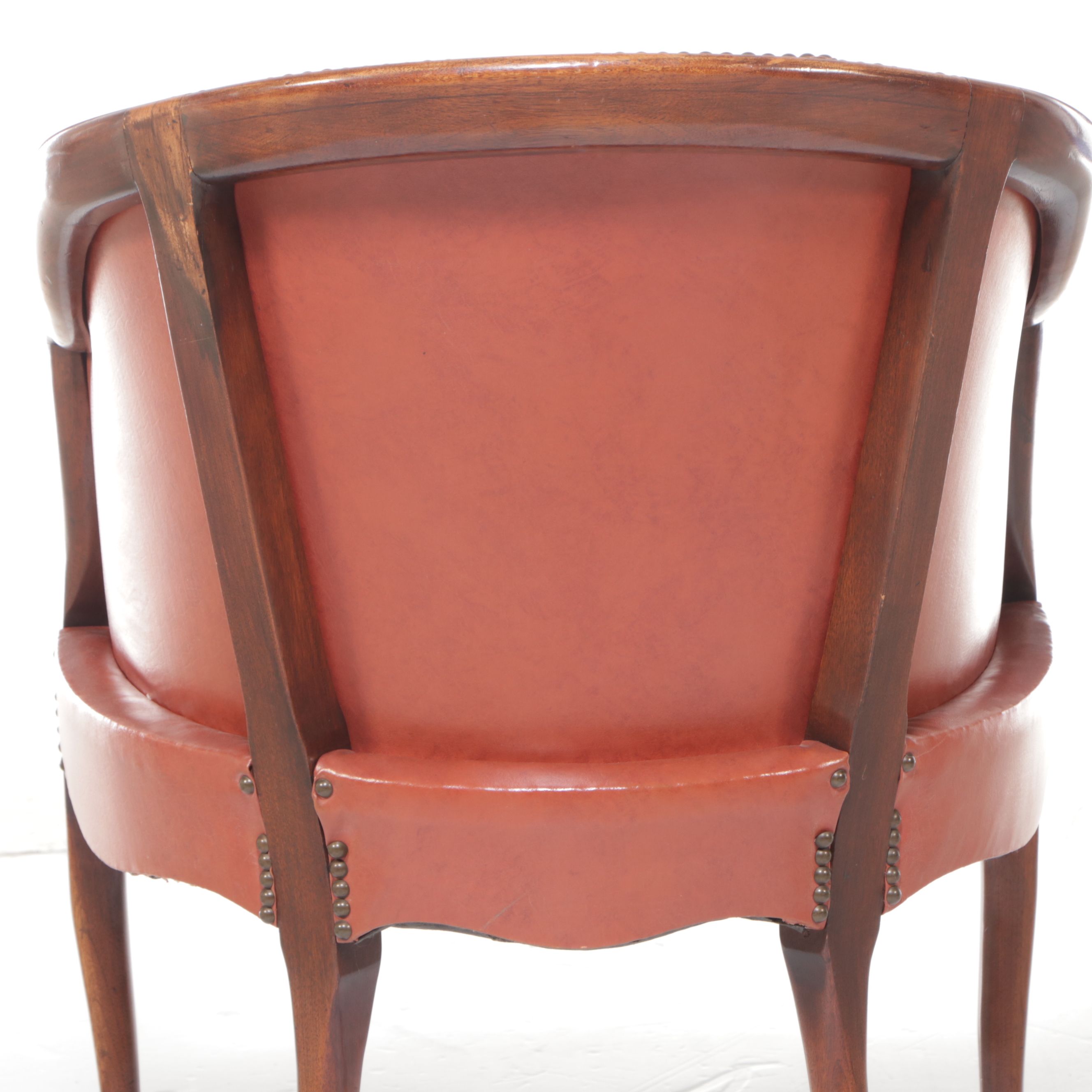 Louis XVI Style Carved Wood Writing Table with Georgian Style Desk Chair