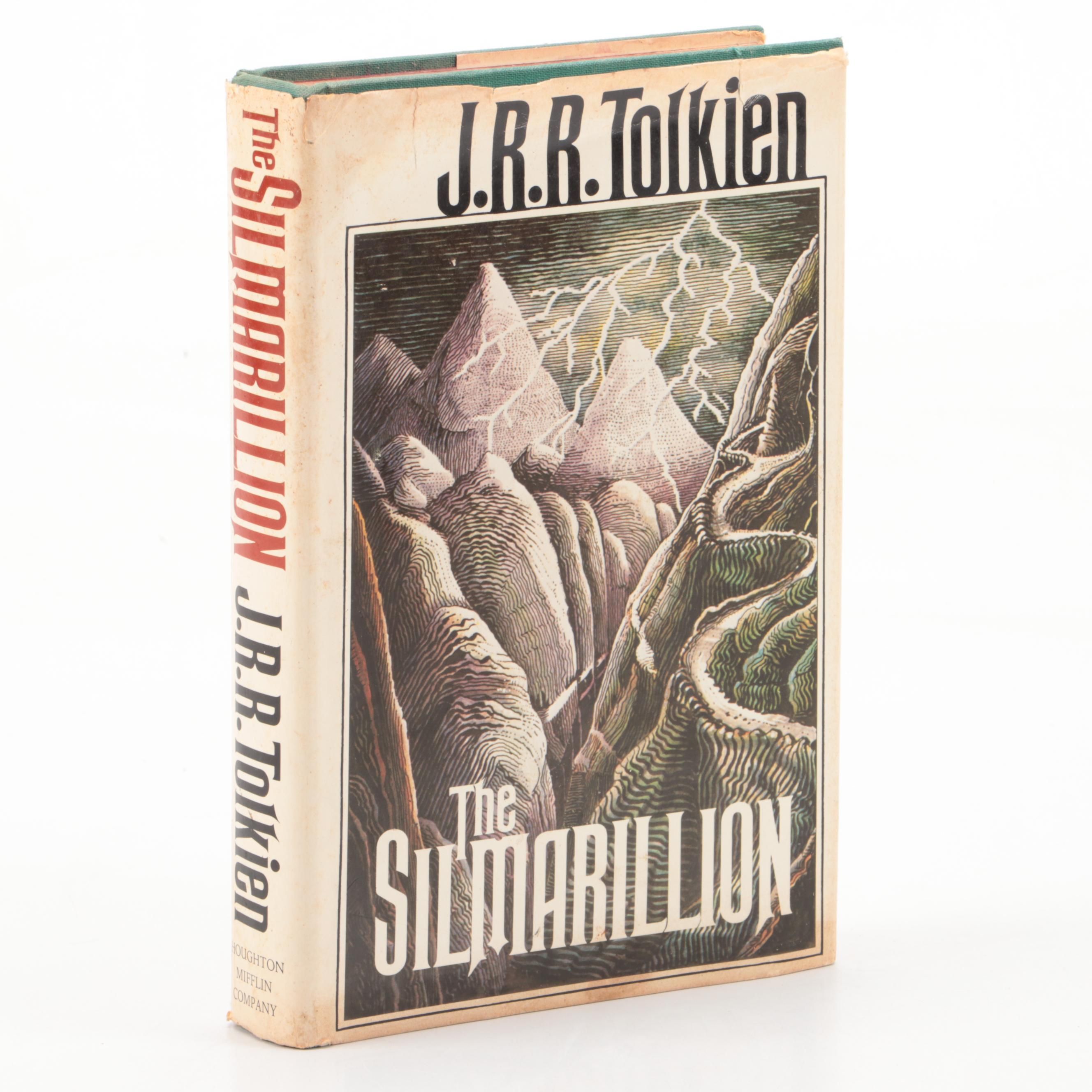 First American Edition "The Silmarillion" by J. R. R. Tolkien with Map, 1977
