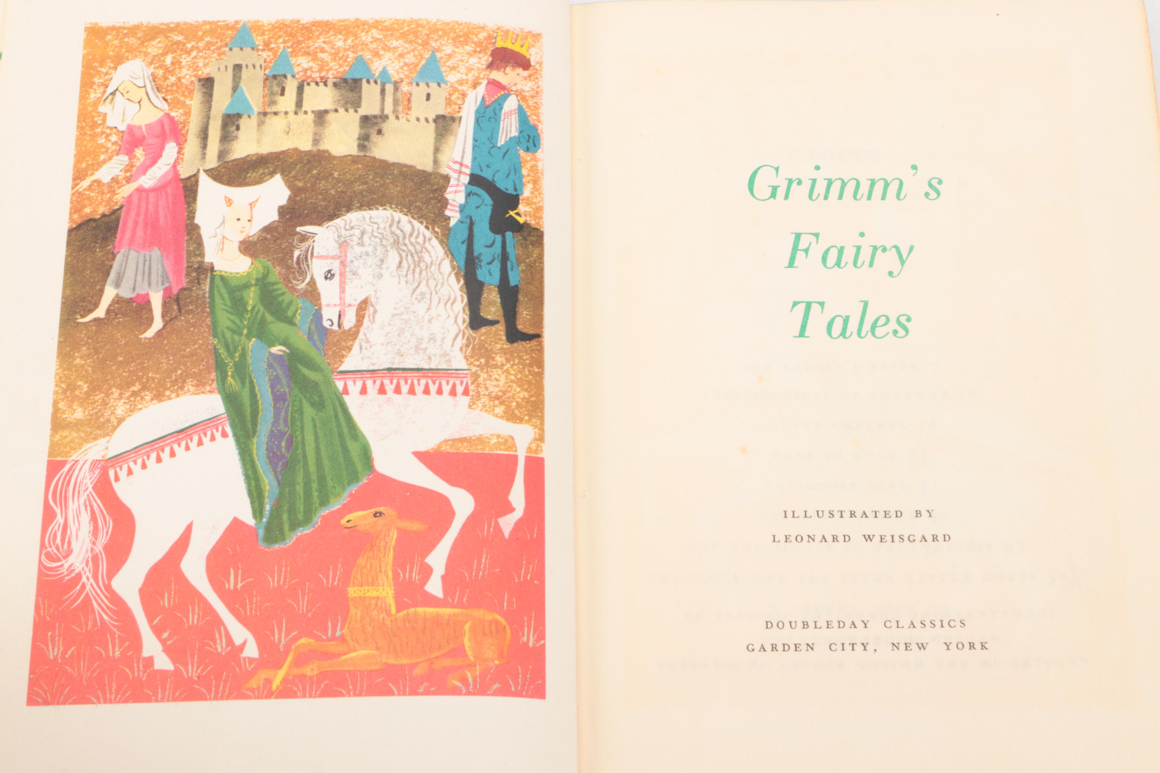 "Grimm's Fairy Tales" and More Illustrated Children's Books, Mid-20th Century