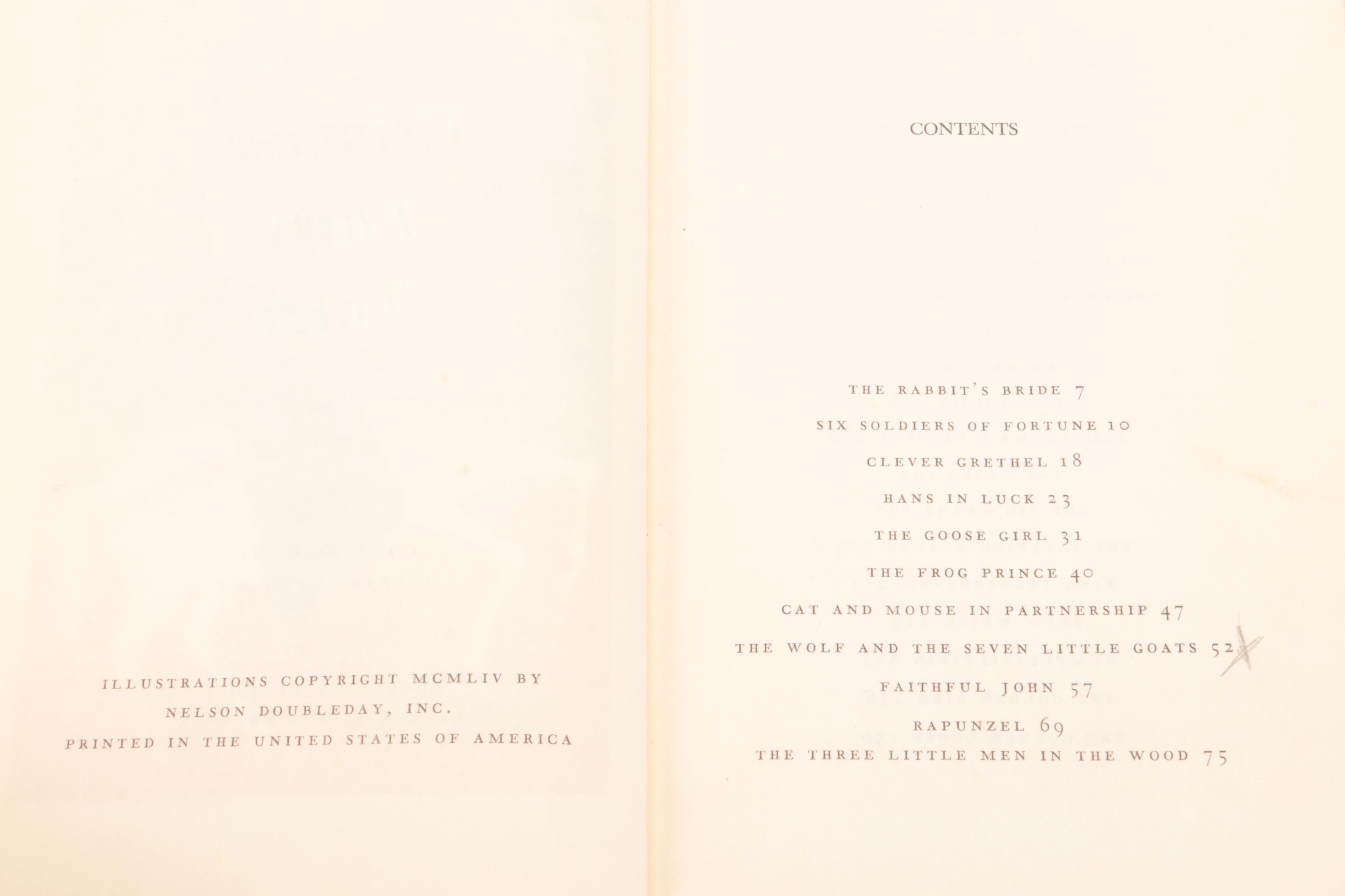 "Grimm's Fairy Tales" and More Illustrated Children's Books, Mid-20th Century