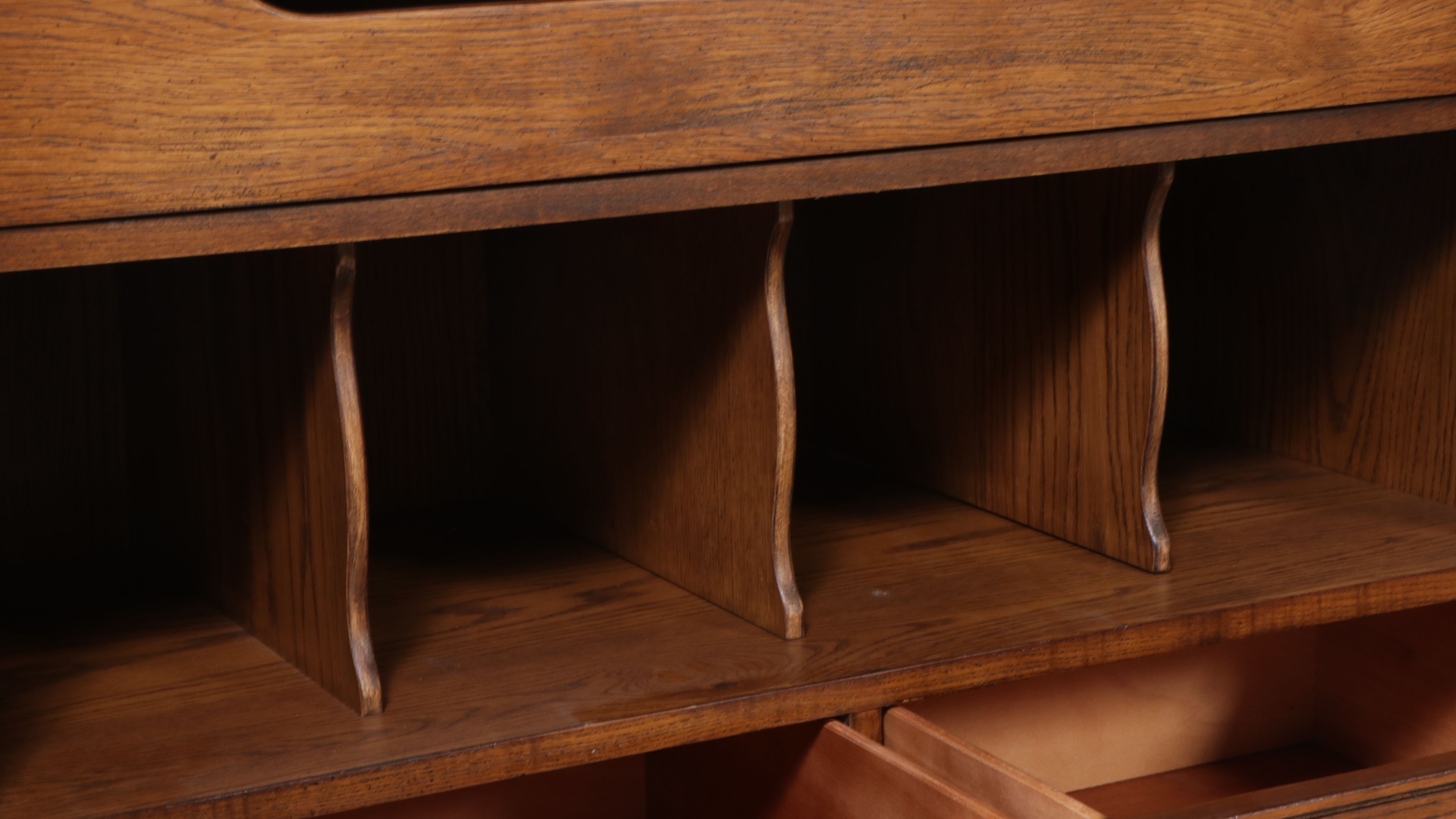 Campaign Style Oak Gentleman's Chest, Late 20th Century