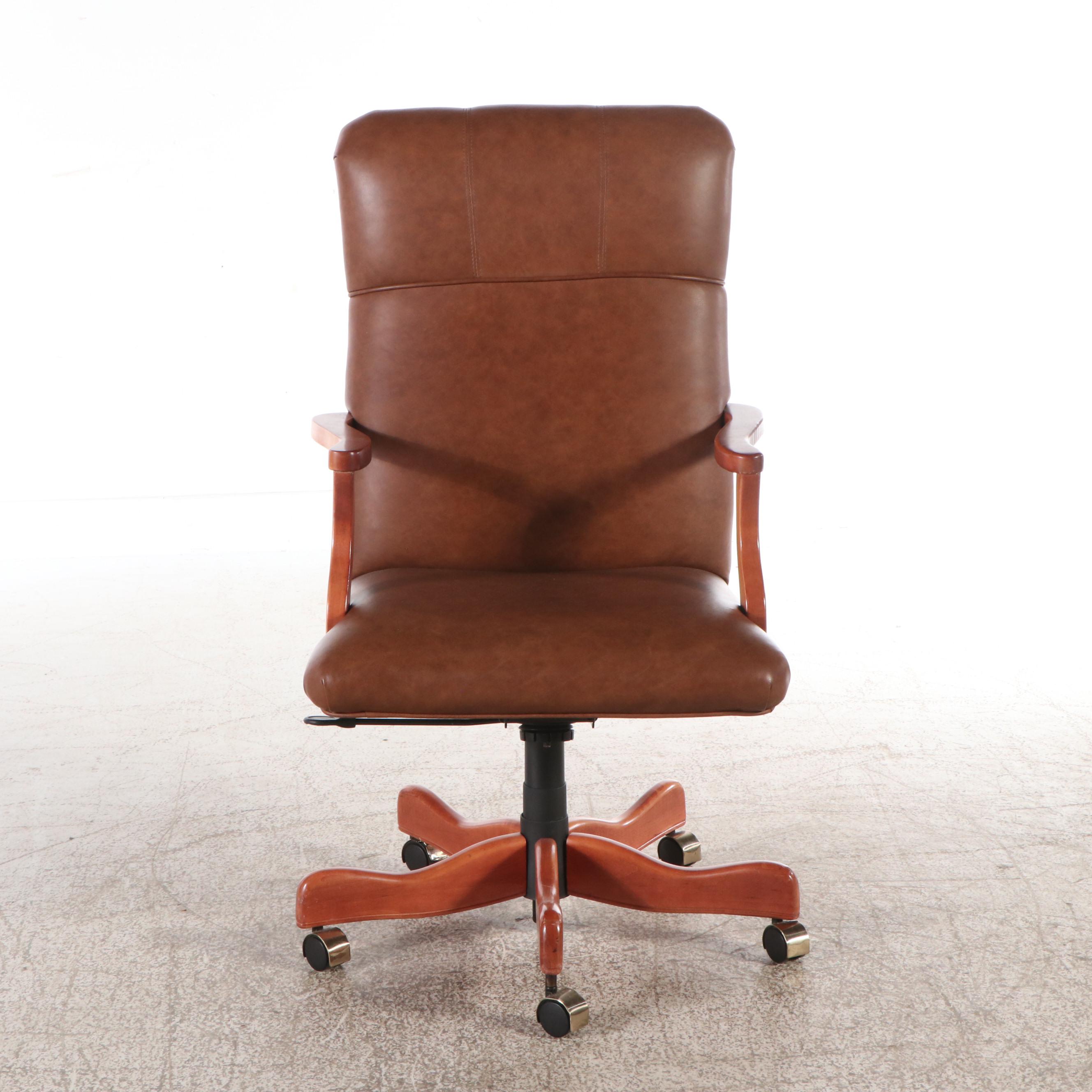 Faux Leather Upholstered Office Chair