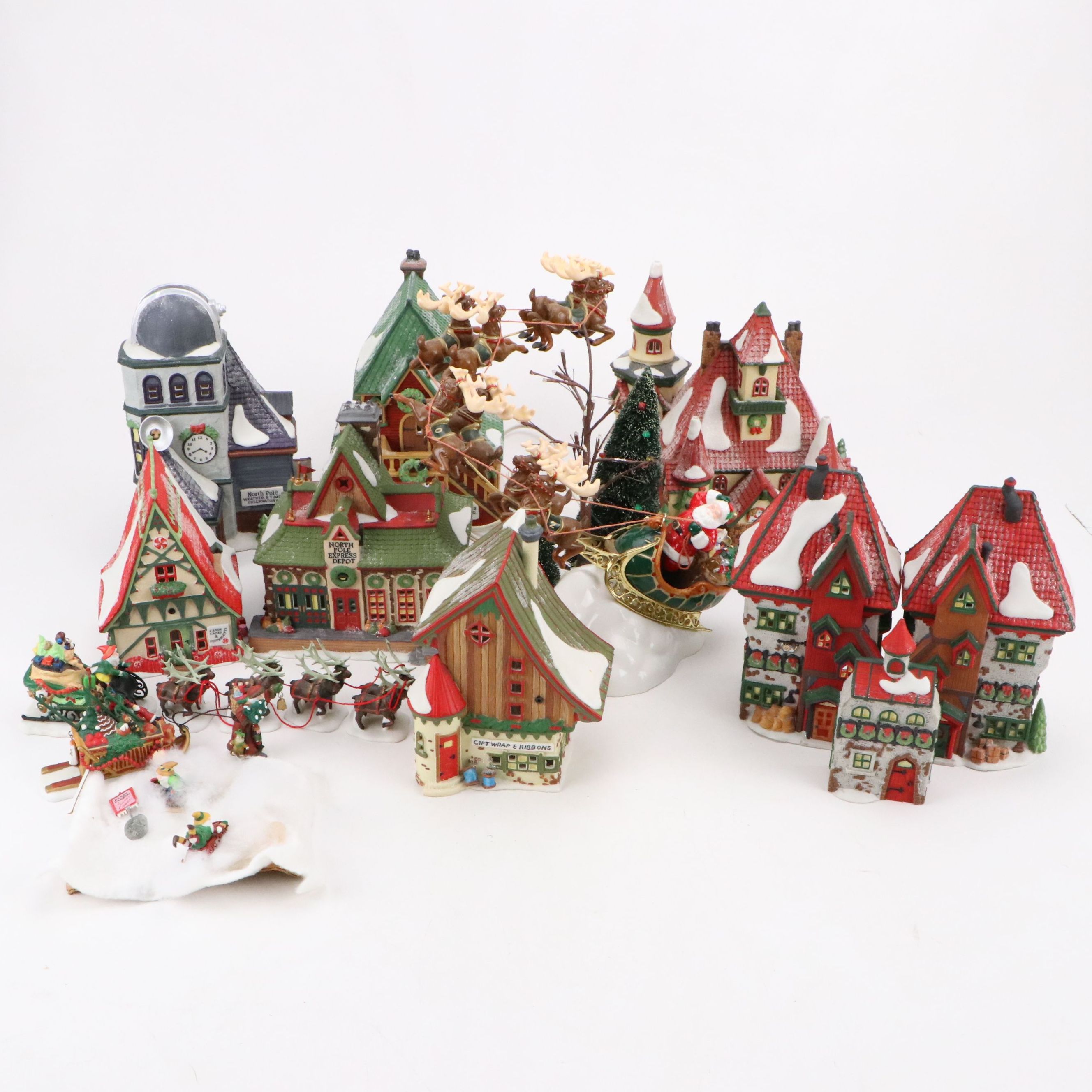 Department 56 "North Pole Express Depot" and More North Pole Series Decor