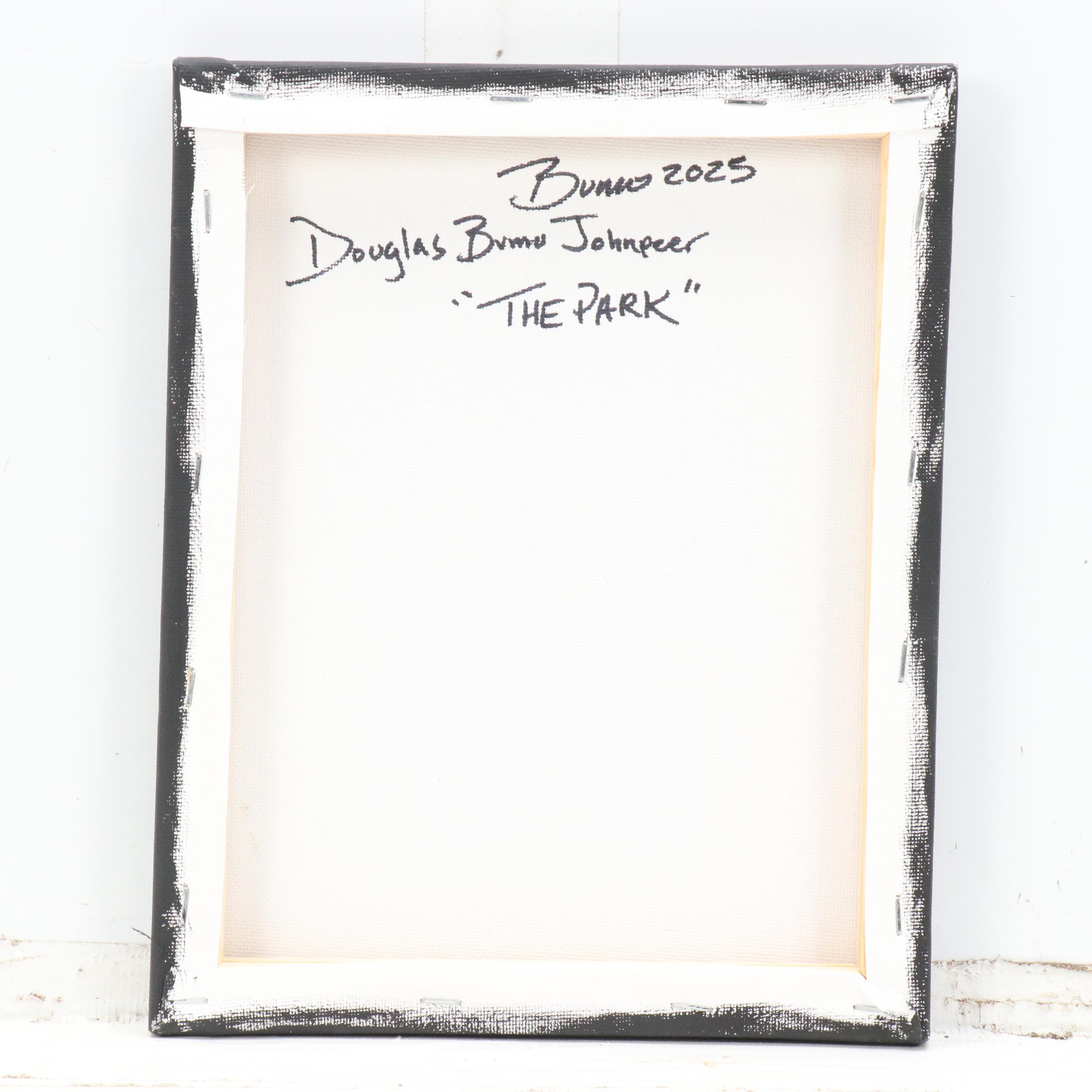 Doug "Bumo" Johnpeer Nocturne Landscape Oil Painting "The Park," 2025