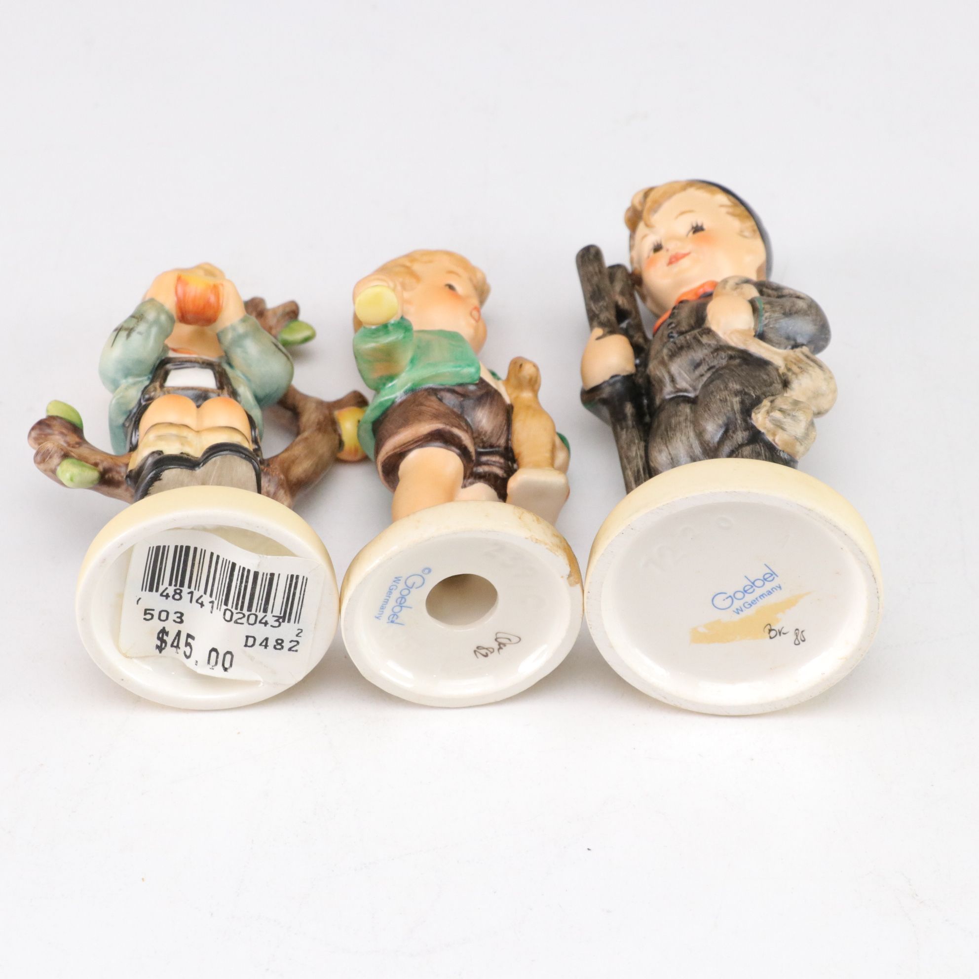 Goebel "Merry Wanderer" and "Birthday Serenade" in Hummel Porcelain Set, 1980s