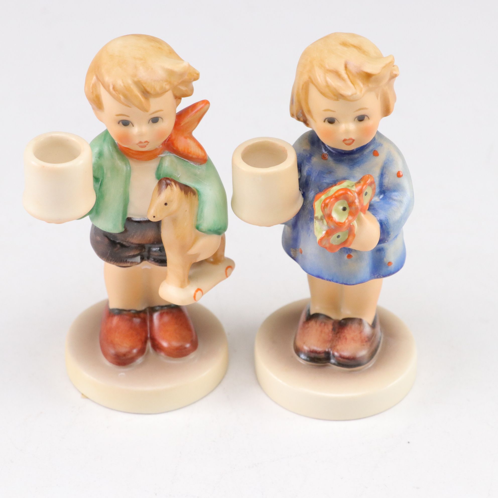 Goebel "Merry Wanderer" and "Birthday Serenade" in Hummel Porcelain Set, 1980s