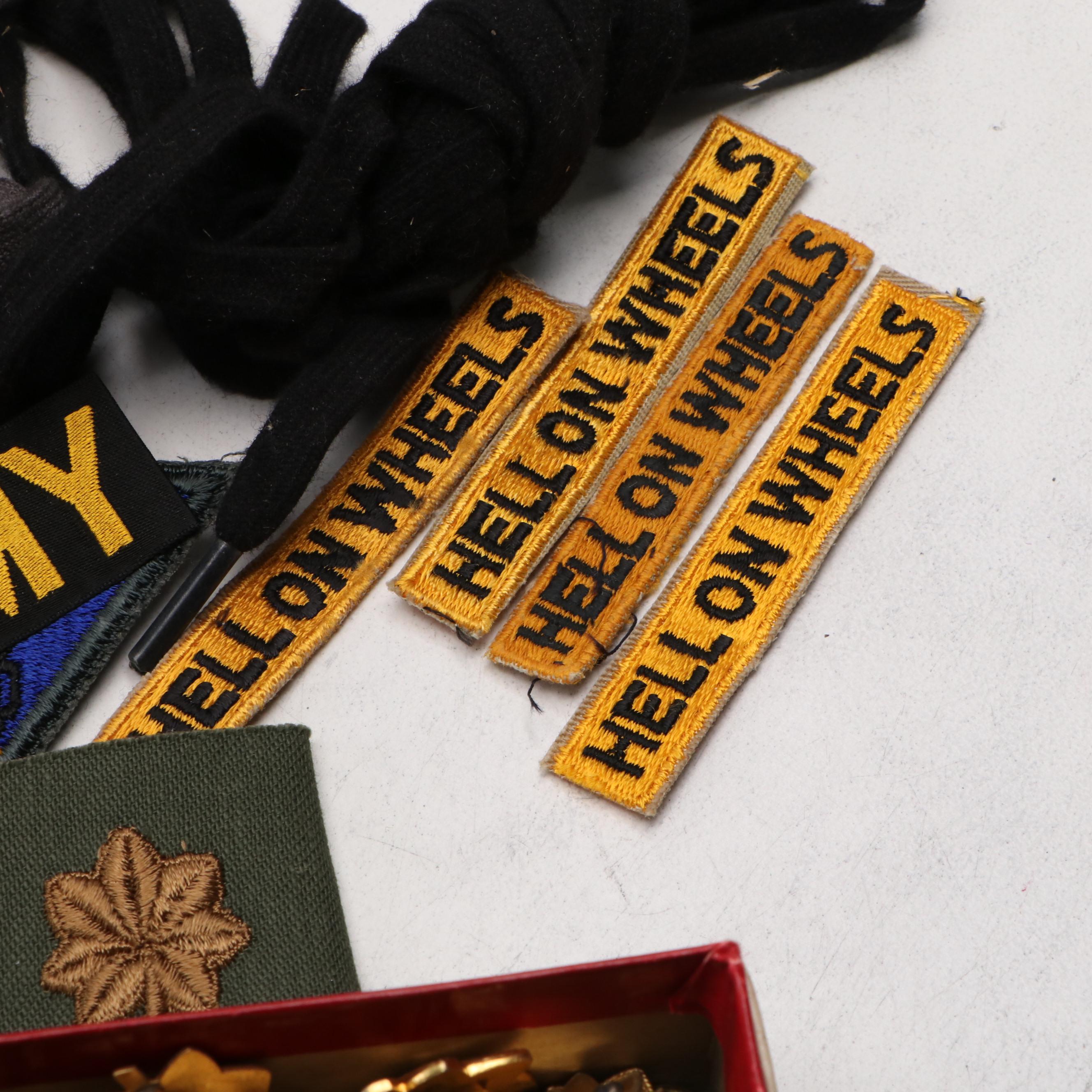 Vietnam War Era Patches, Pins, Dog Tags, Ammo Box and More